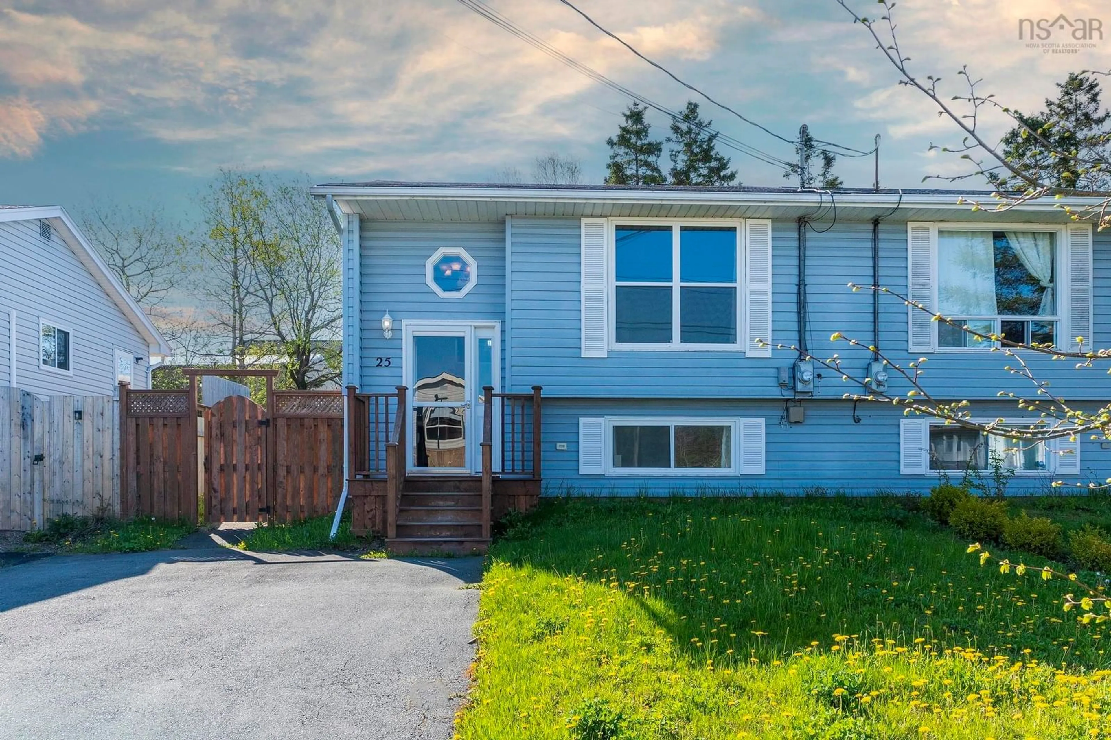 Home with vinyl exterior material, street for 25 Deyoung Dr, Eastern Passage Nova Scotia B3G 1N2