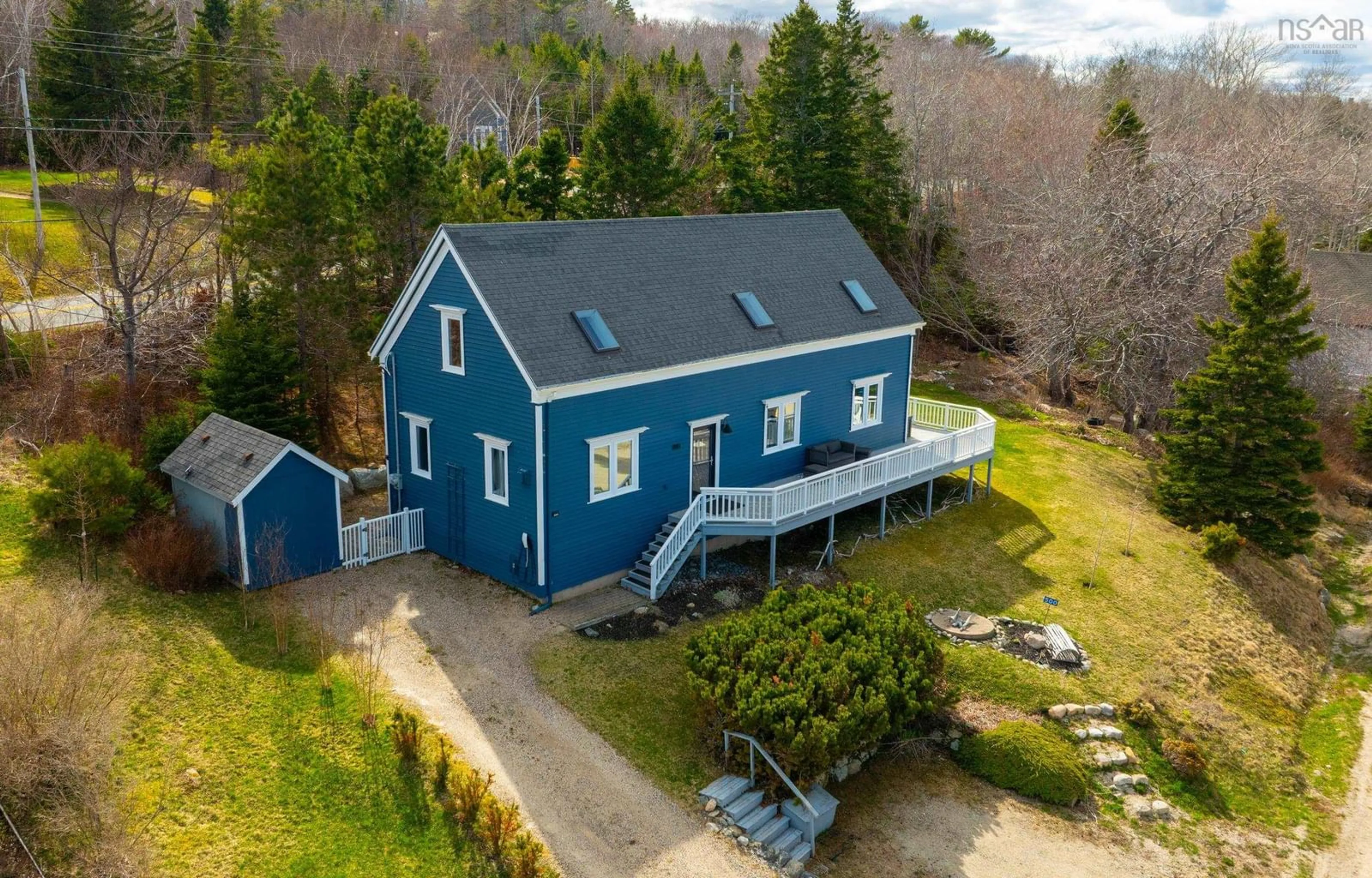 A pic from outside/outdoor area/front of a property/back of a property/a pic from drone, unknown for 500 Mill Cove Shore Rd, Birchy Head Nova Scotia B0J 1T0