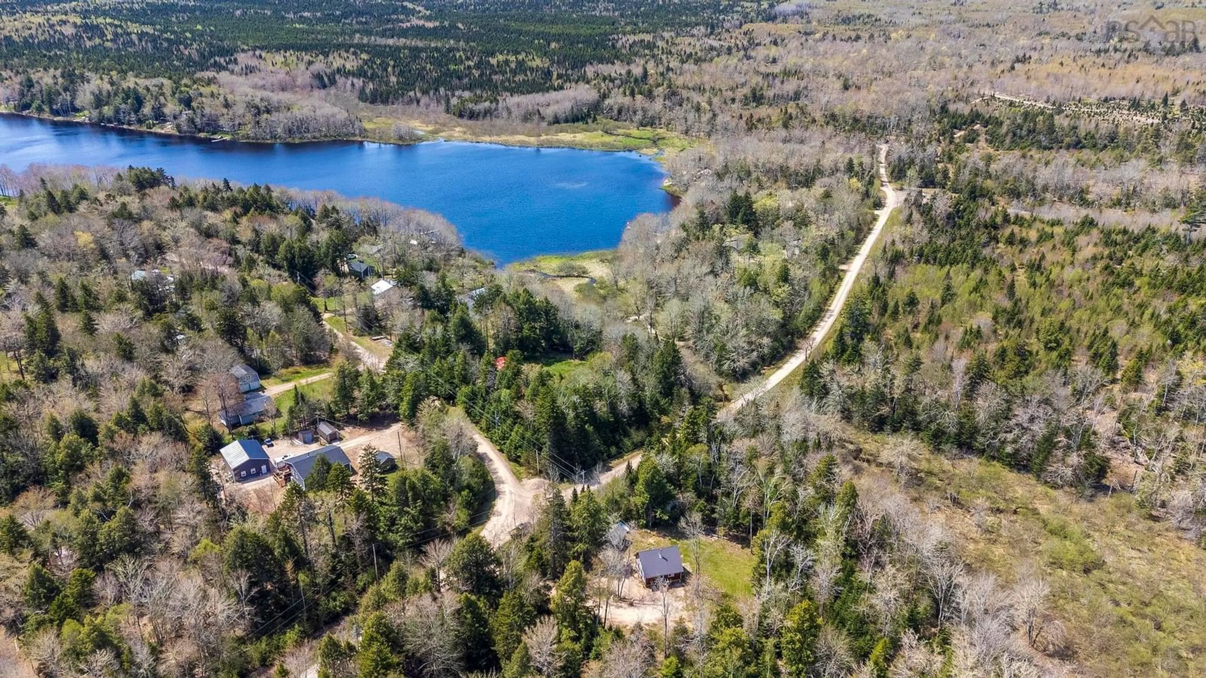 A pic from outside/outdoor area/front of a property/back of a property/a pic from drone, water/lake/river/ocean view for 81 Crescent Point Rd, Springfield Nova Scotia B0R 1H0