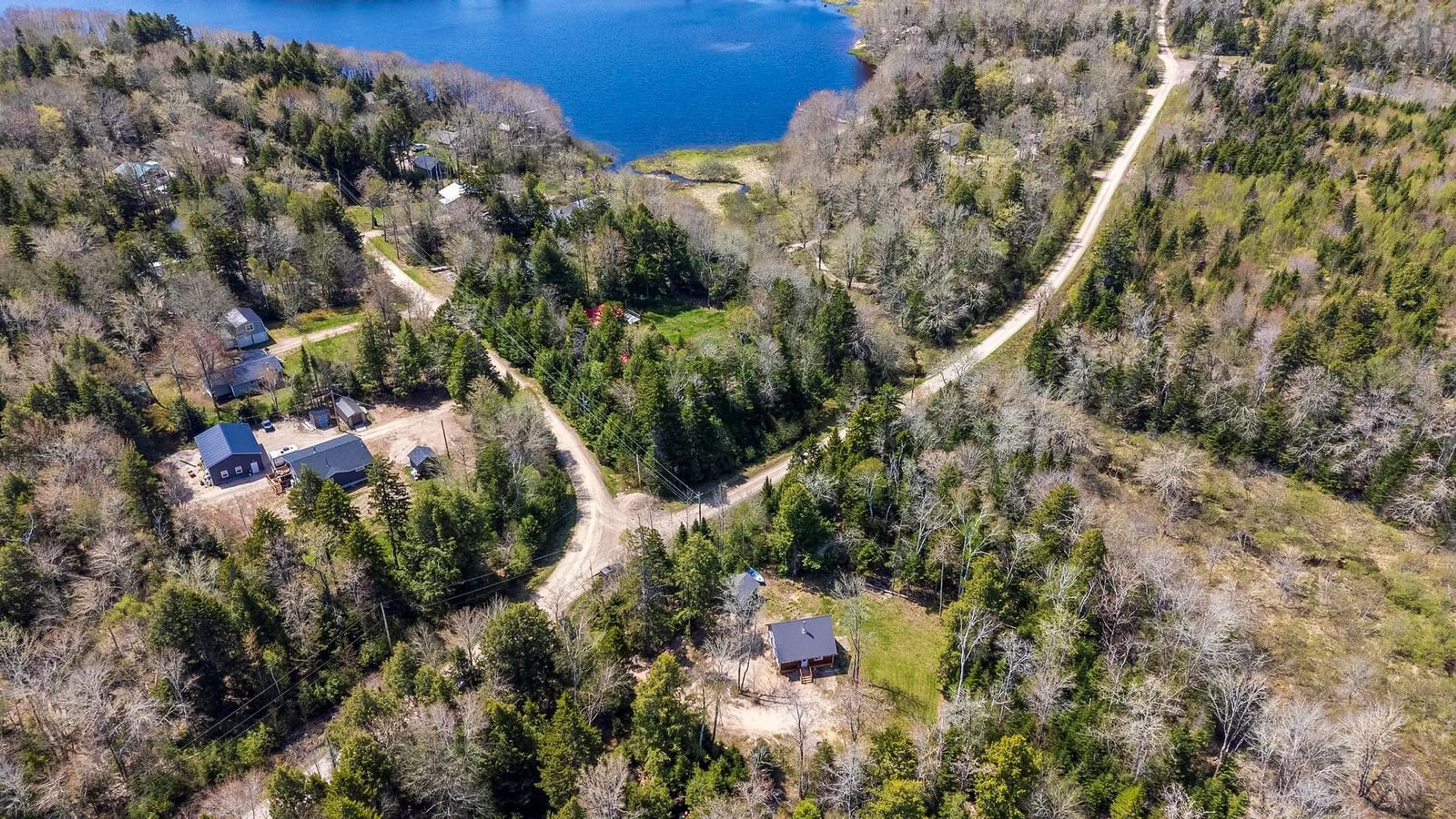 A pic from outside/outdoor area/front of a property/back of a property/a pic from drone, water/lake/river/ocean view for 81 Crescent Point Rd, Springfield Nova Scotia B0R 1H0