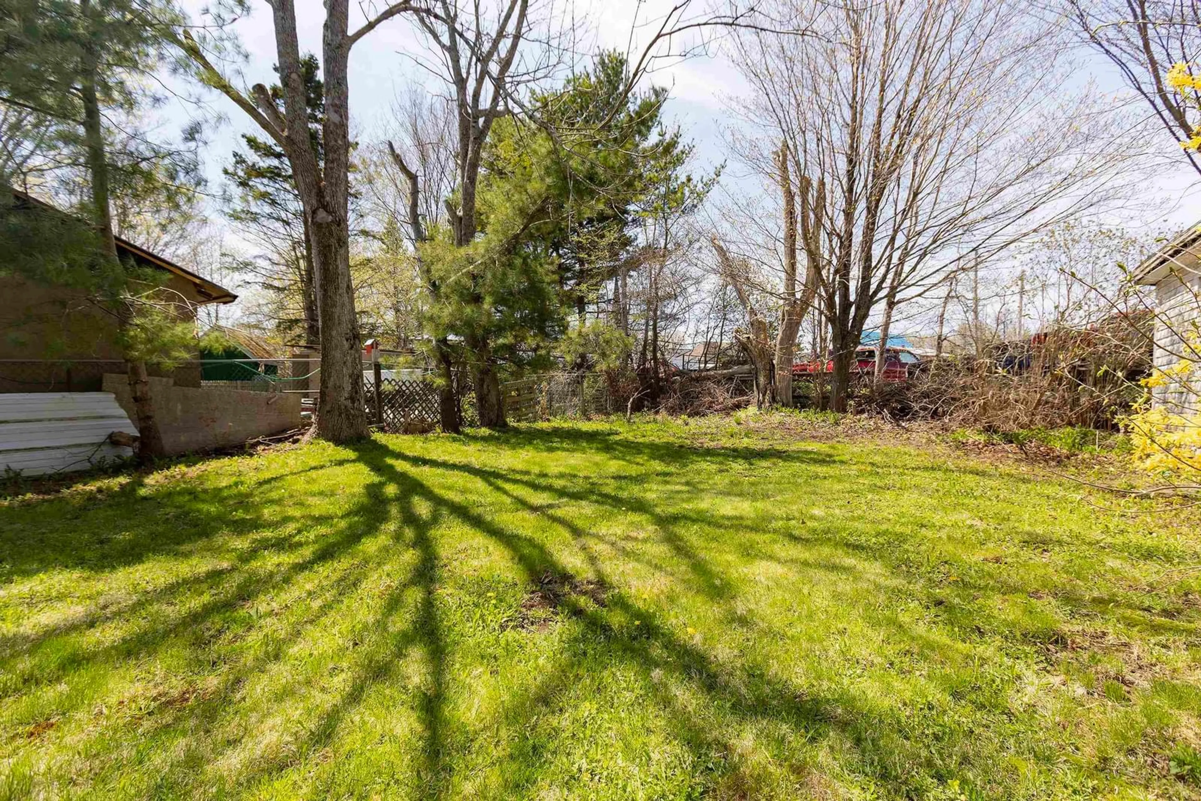 Patio, forest/trees view for 49 Chapel St, Parrsboro Nova Scotia B0M 1S0