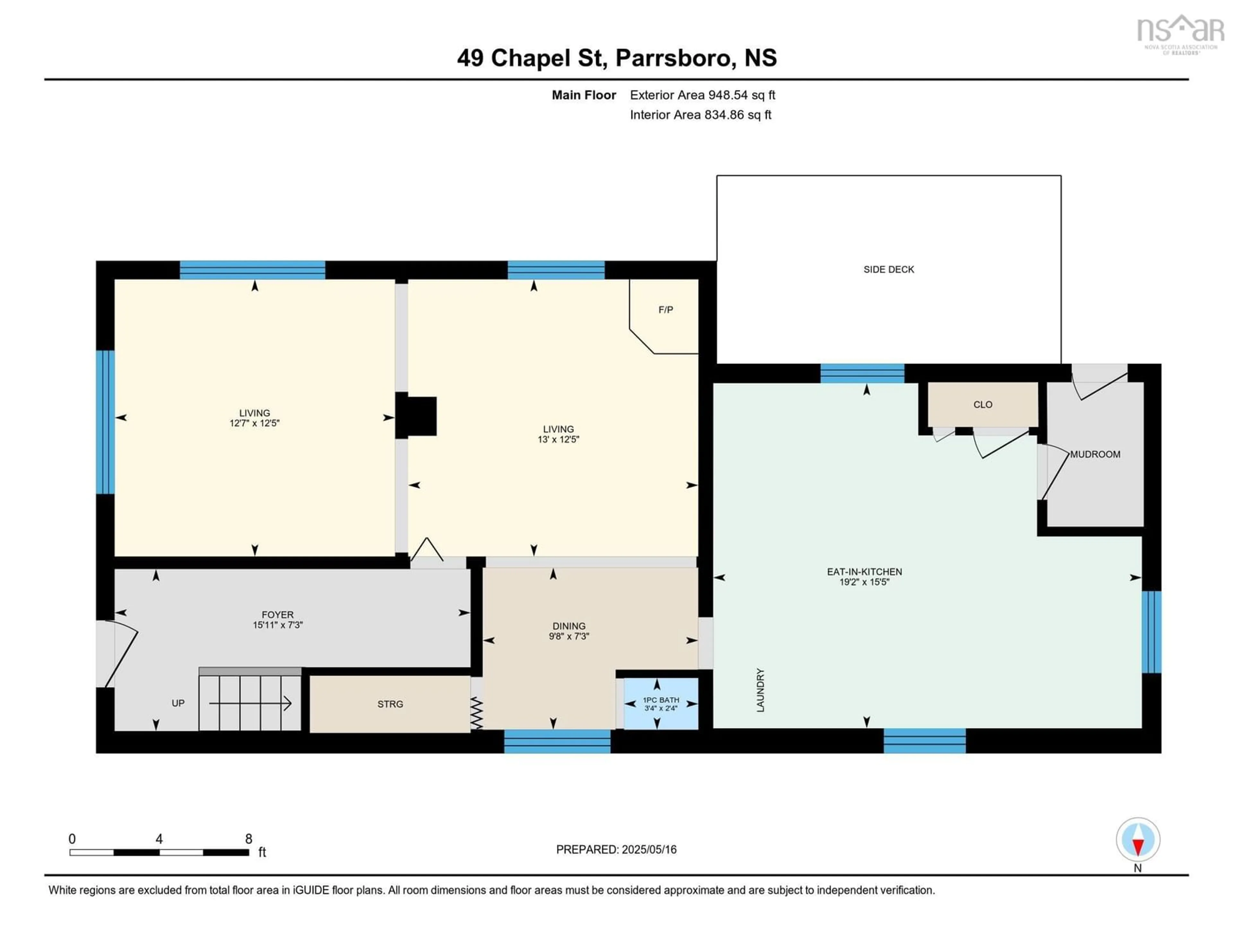 Floor plan for 49 Chapel St, Parrsboro Nova Scotia B0M 1S0