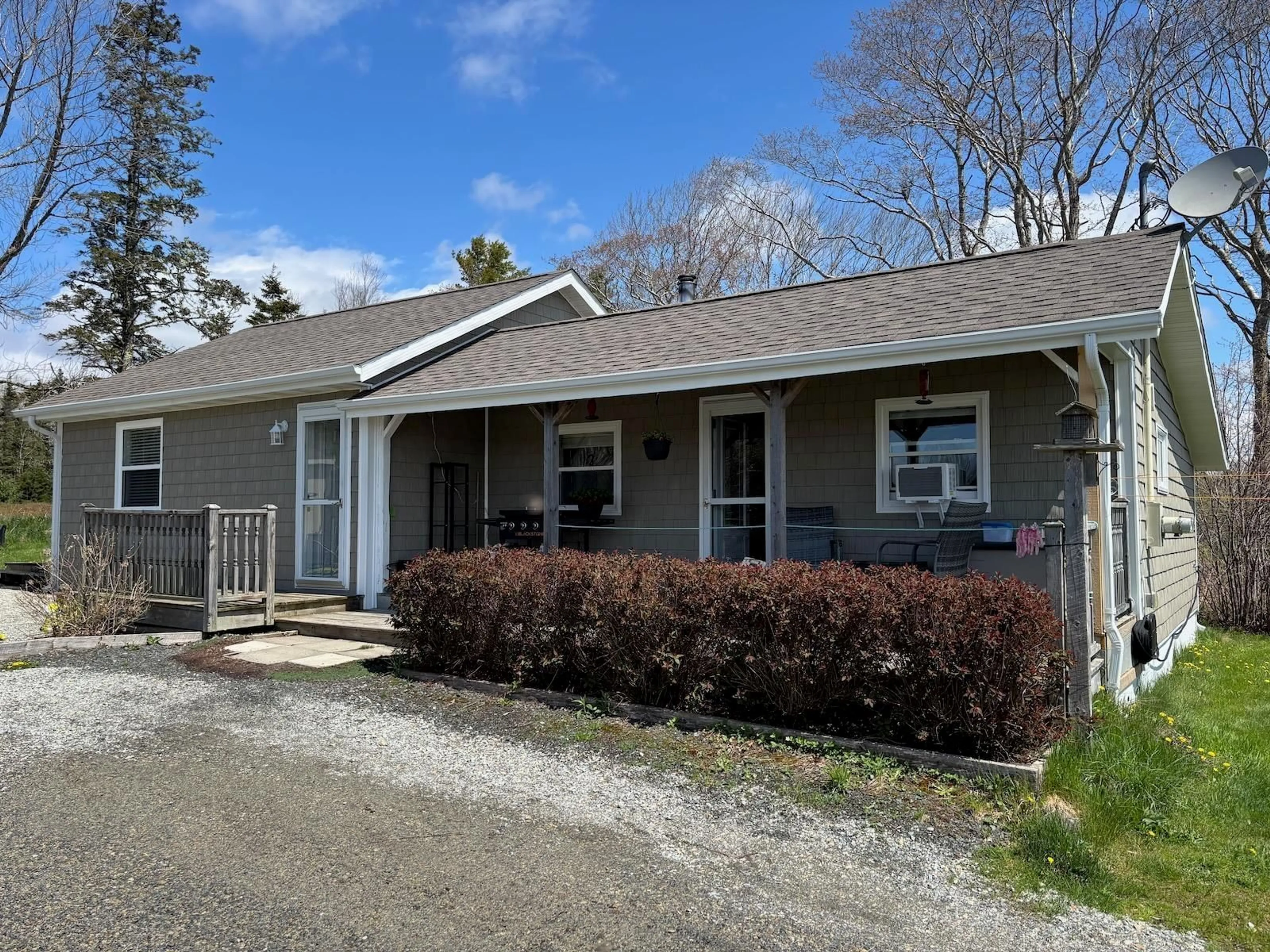 Home with vinyl exterior material, street for 4113 340 Hwy, Carleton Nova Scotia B5A 5N9