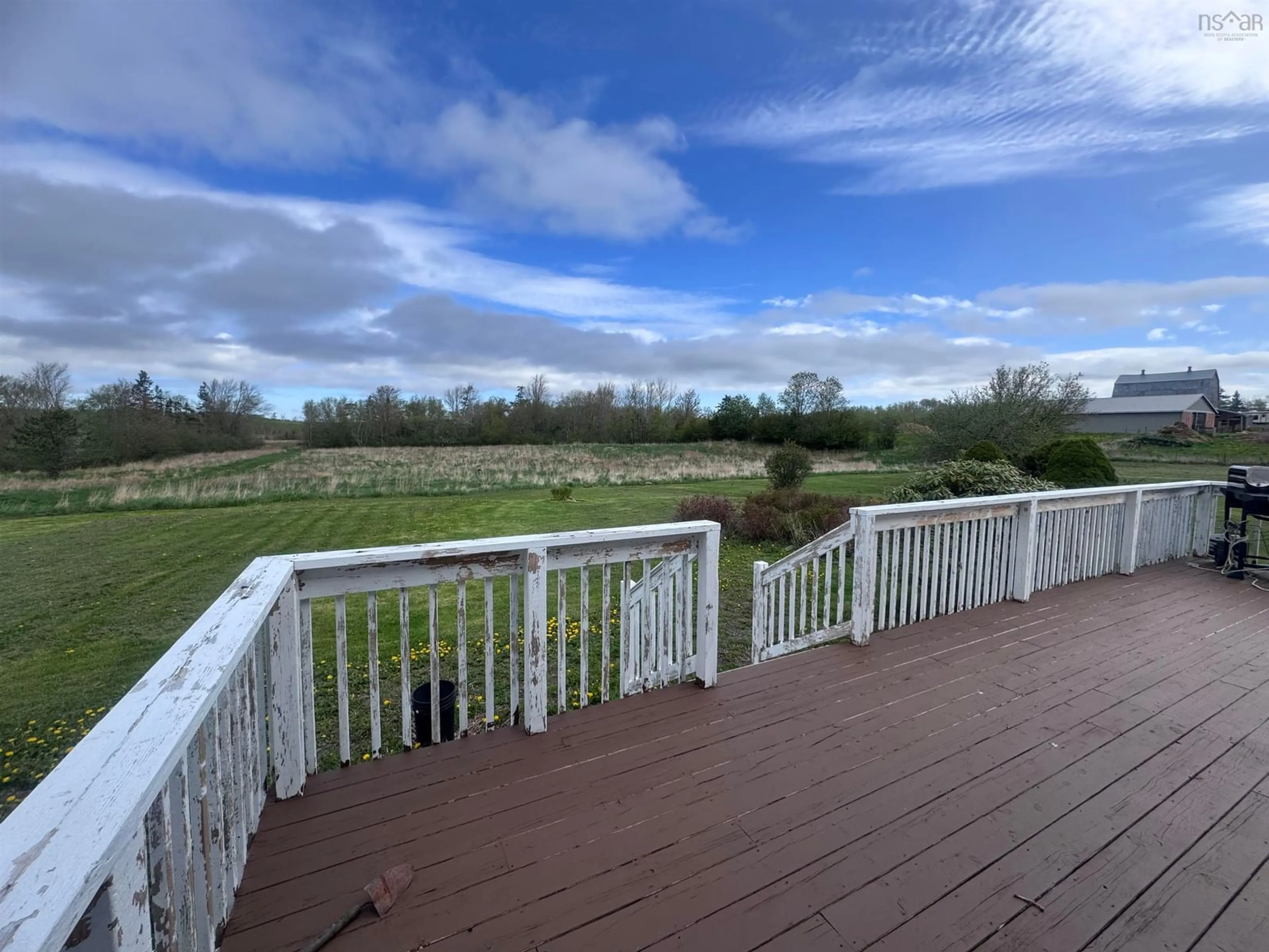 A pic from outside/outdoor area/front of a property/back of a property/a pic from drone, water/lake/river/ocean view for 721 Upper River John Rd, Middleton Nova Scotia B0K 1V0