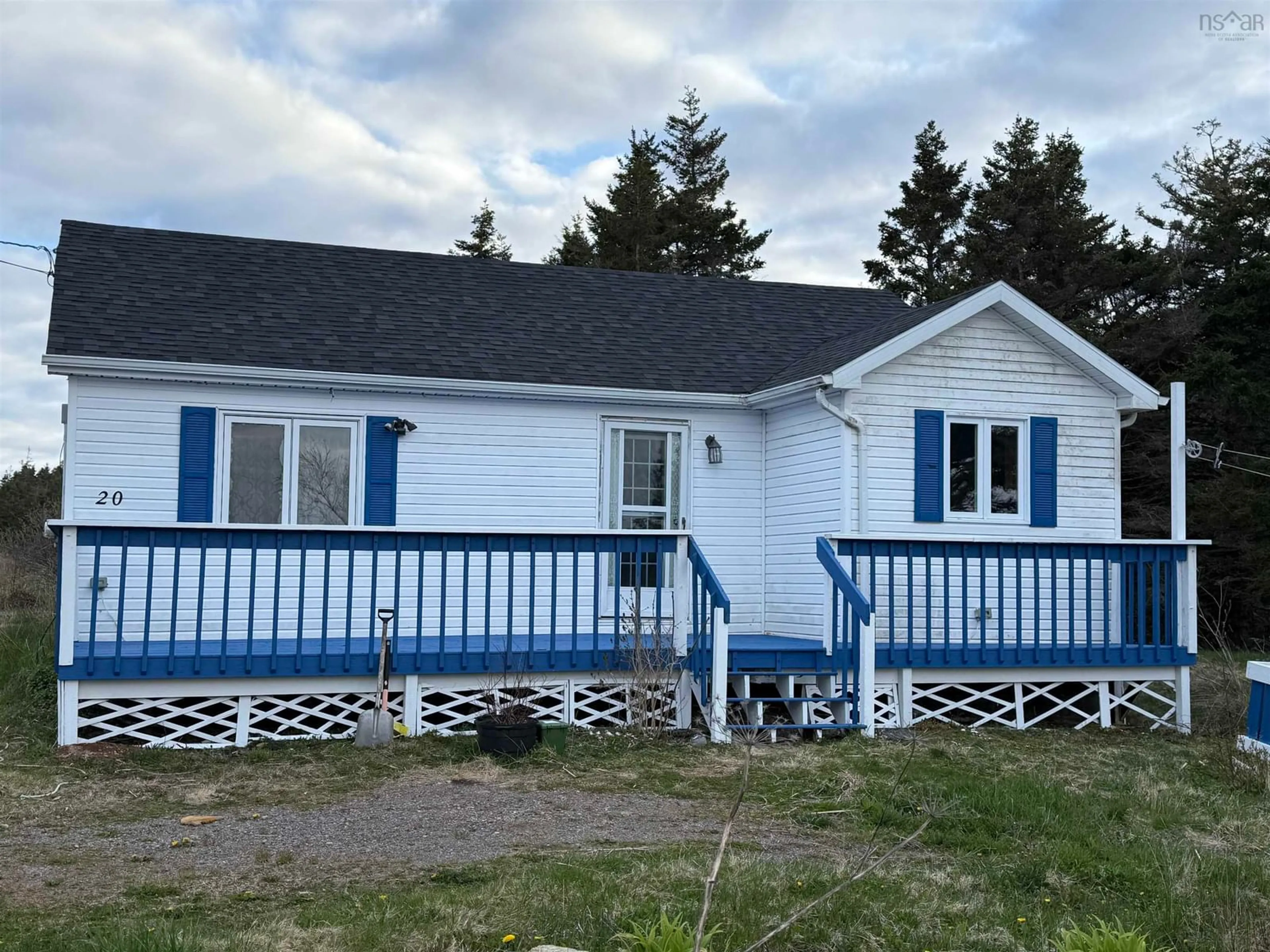 Home with vinyl exterior material, street for 20 Campbells Lane, Main-À-Dieu Nova Scotia B1C 1V6