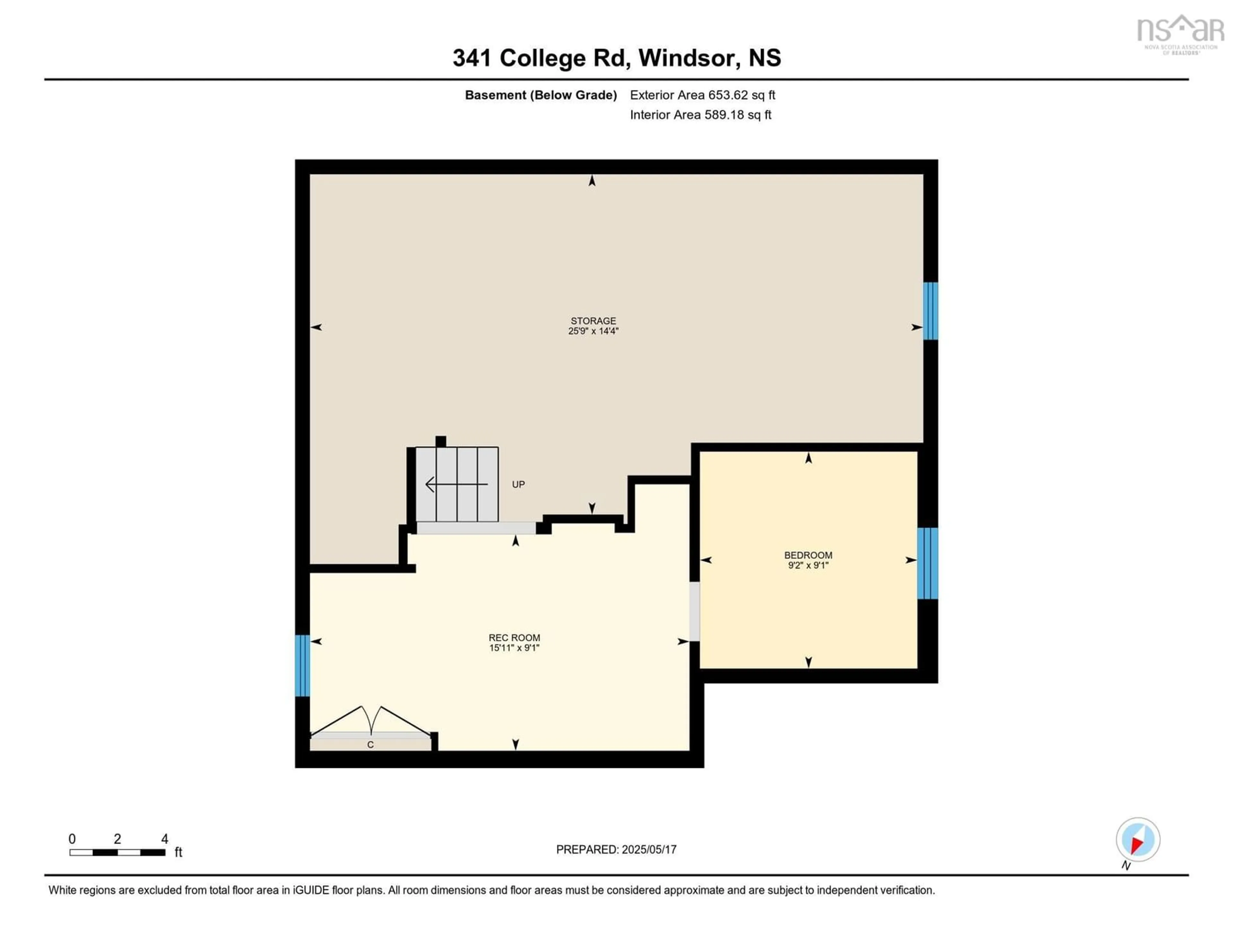 Floor plan for 341 College Rd, Windsor Nova Scotia B0N 2T0