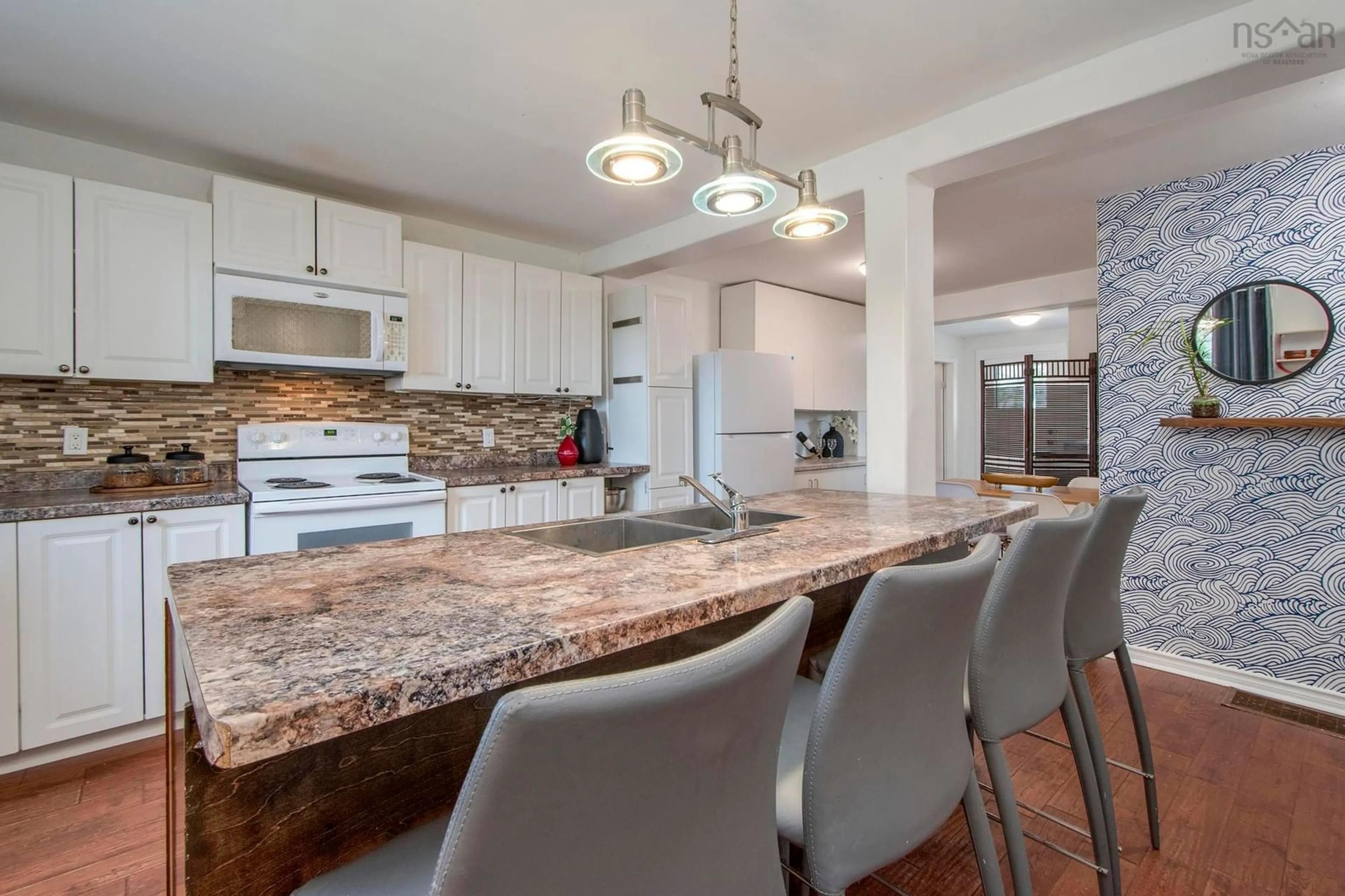 Open concept kitchen, ceramic/tile floor for 79 School Ave, Halifax Nova Scotia B3N 2E1