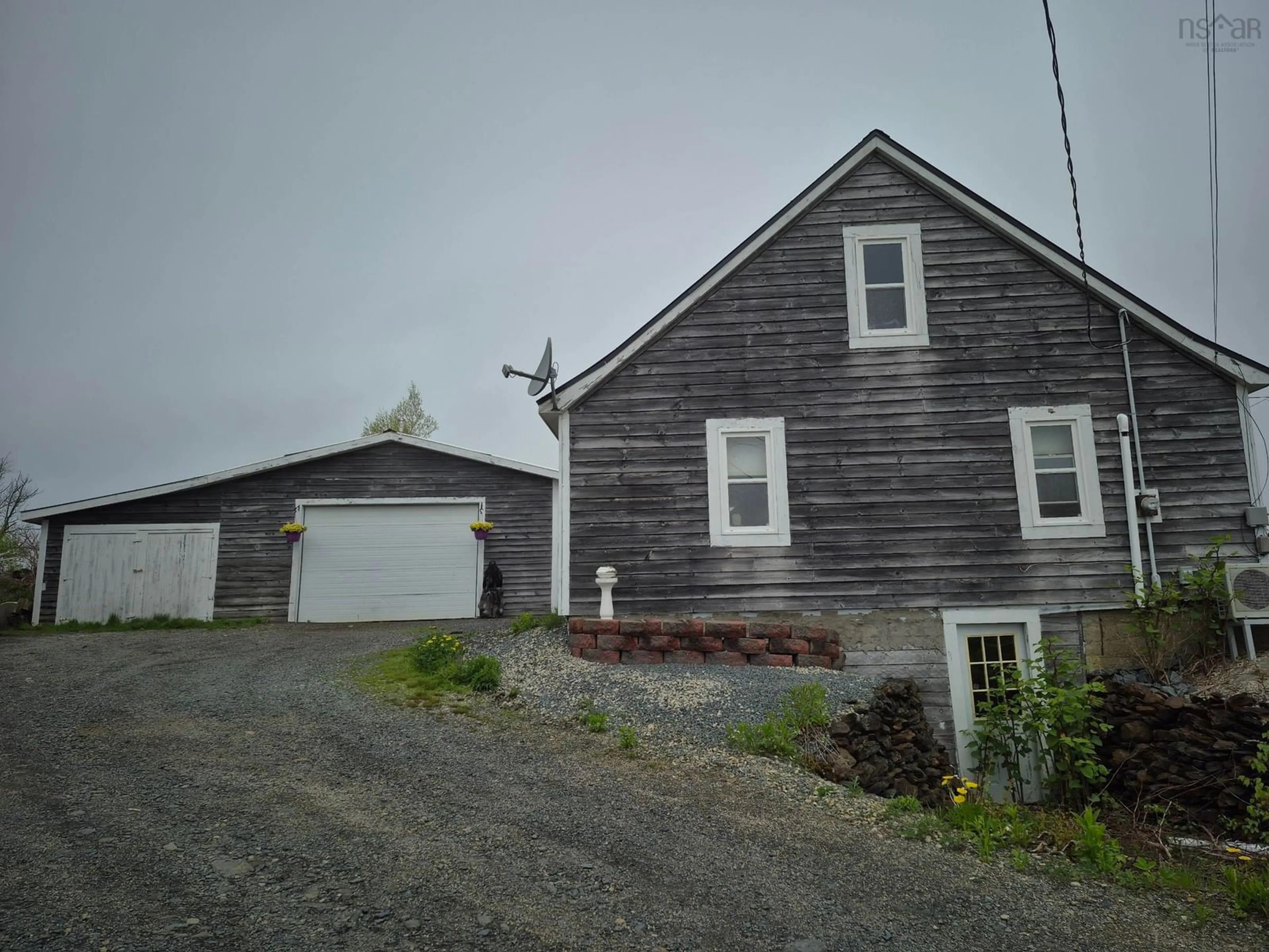 A pic from outside/outdoor area/front of a property/back of a property/a pic from drone, building for 1052 New Cumberland Rd, Lake Centre Nova Scotia B0R 1G0