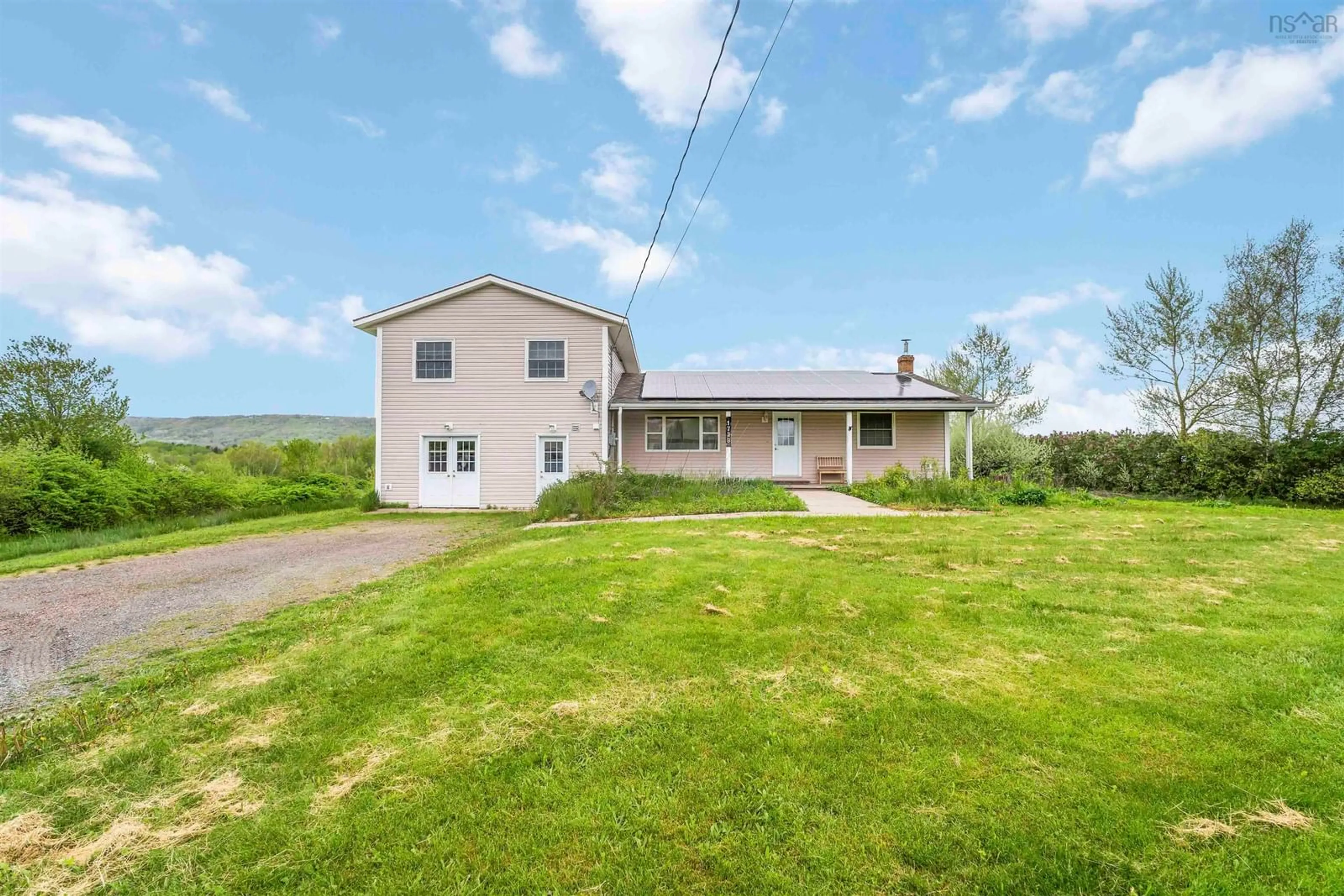 A pic from outside/outdoor area/front of a property/back of a property/a pic from drone, unknown for 1739 Bains Rd, Canning Nova Scotia B0P 1H0