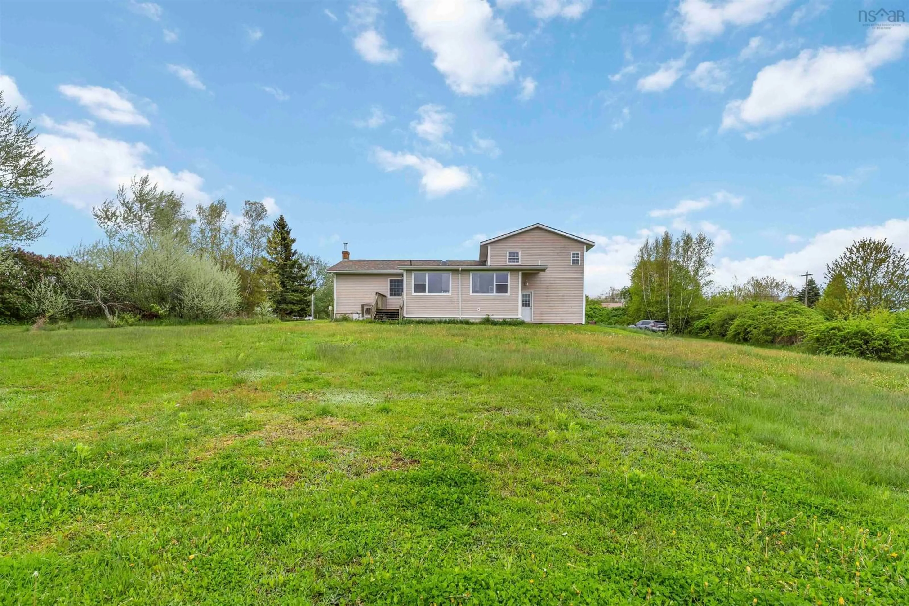 A pic from outside/outdoor area/front of a property/back of a property/a pic from drone, unknown for 1739 Bains Rd, Canning Nova Scotia B0P 1H0
