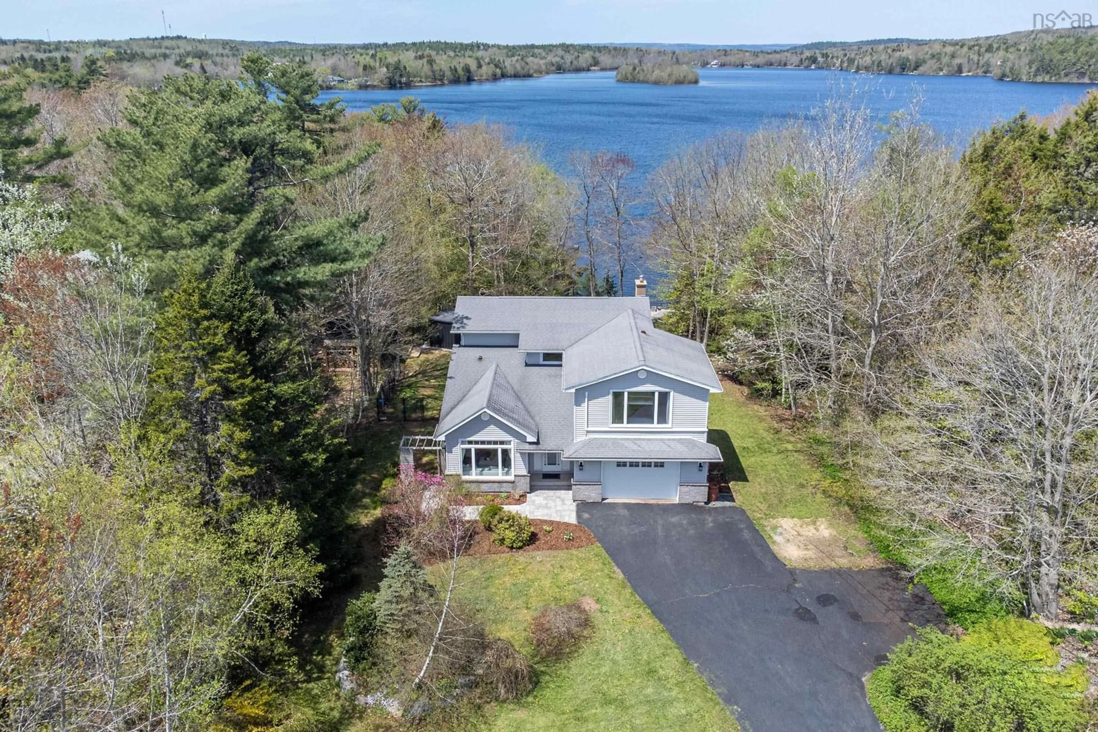 A pic from outside/outdoor area/front of a property/back of a property/a pic from drone, water/lake/river/ocean view for 32 Winley Dr, Windsor Junction Nova Scotia B2T 1A4