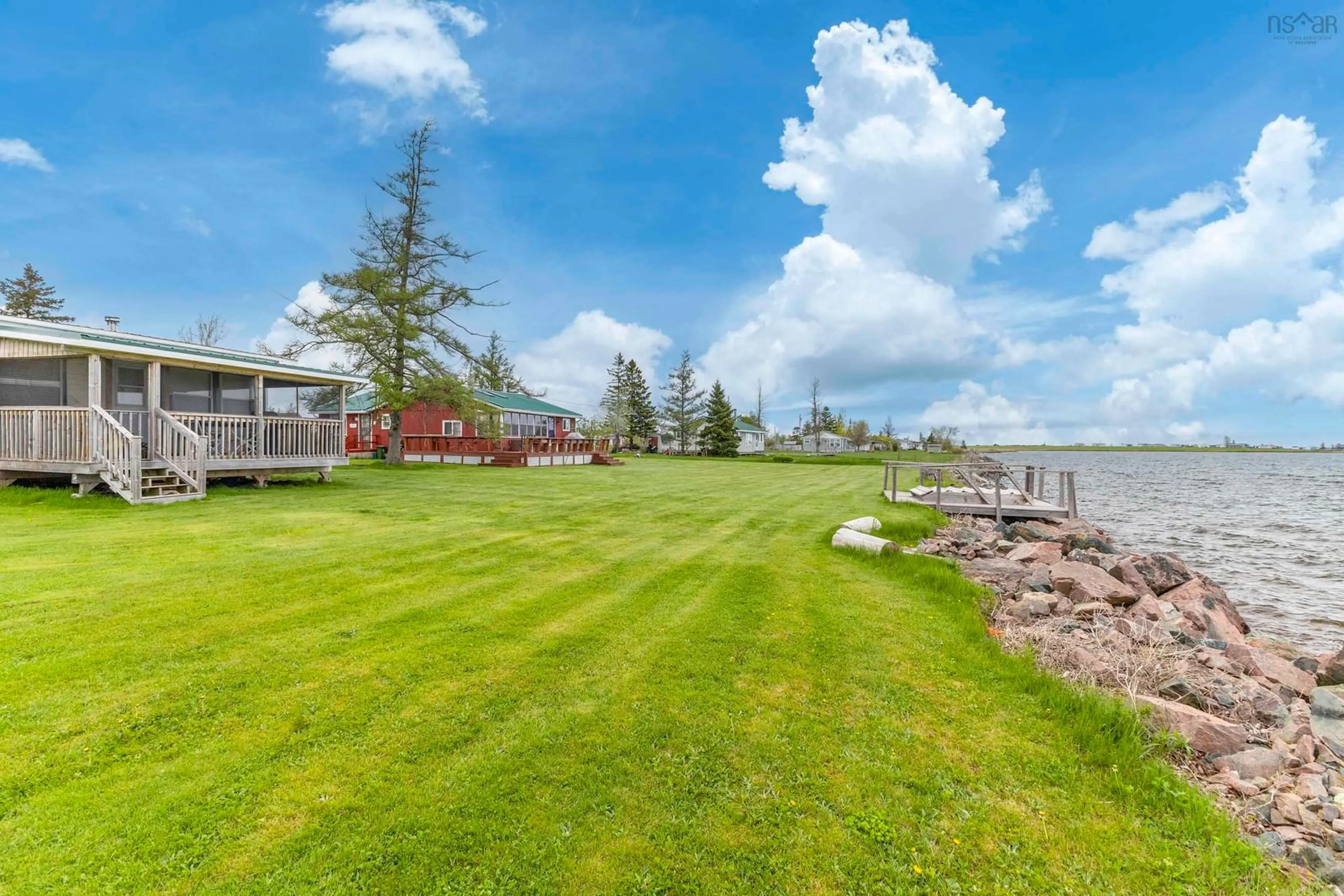 Patio, water/lake/river/ocean view for 56 Poplar Lane, Brule Point Nova Scotia B0K 1V0