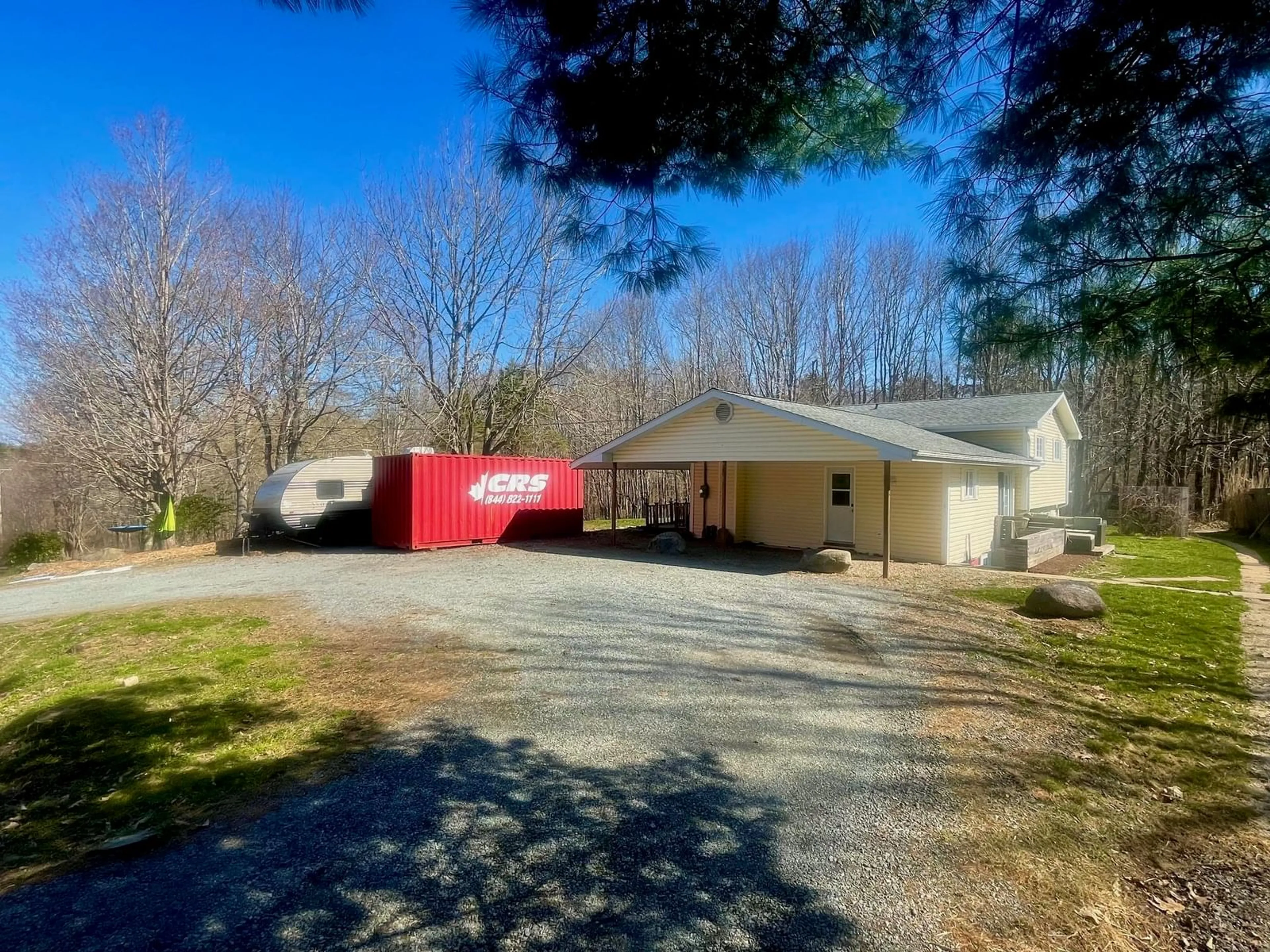A pic from outside/outdoor area/front of a property/back of a property/a pic from drone, street for 100 Old Northwest Rd, Fauxburg Nova Scotia B0J 2C0