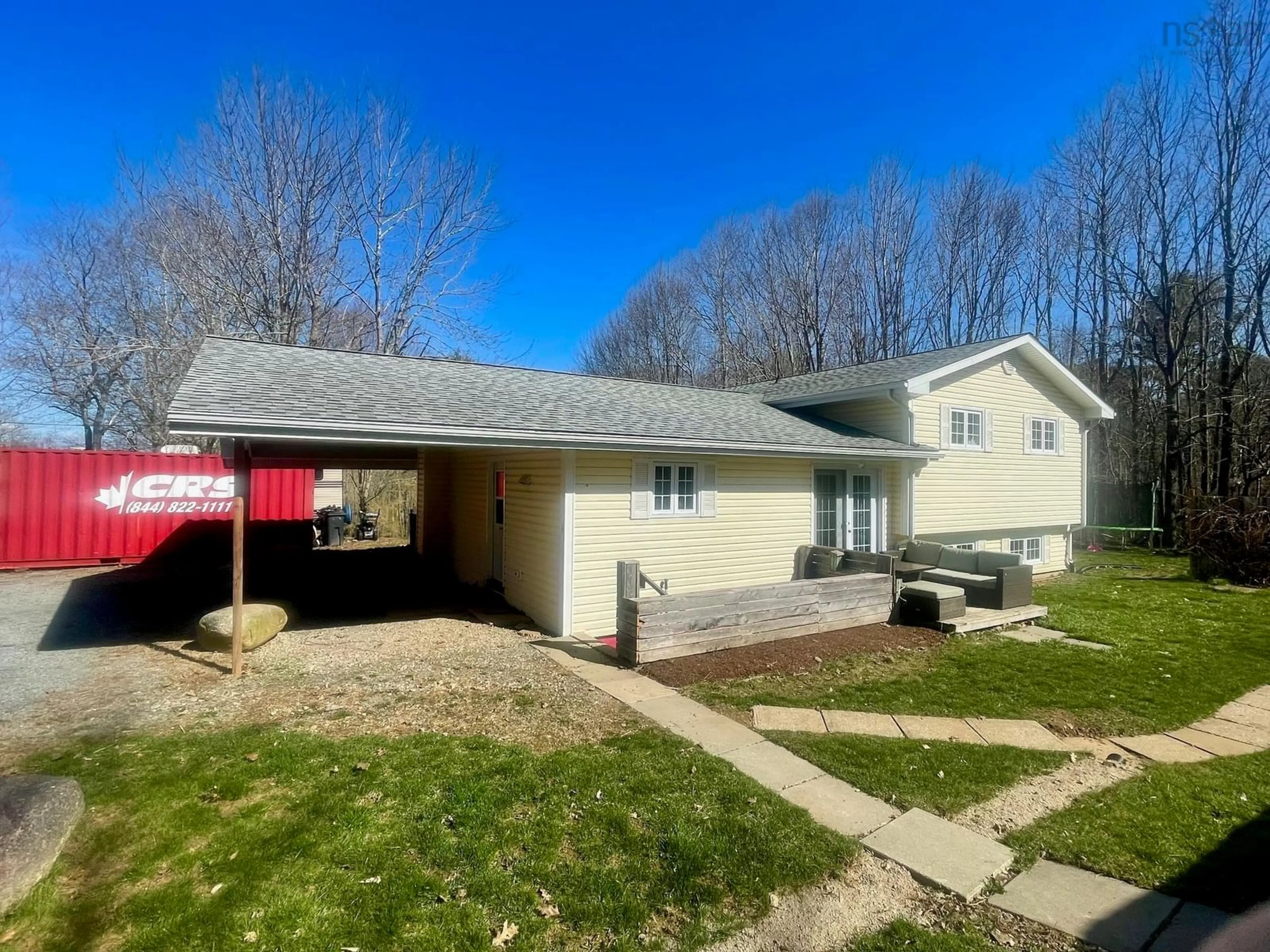 A pic from outside/outdoor area/front of a property/back of a property/a pic from drone, street for 100 Old Northwest Rd, Fauxburg Nova Scotia B0J 2C0