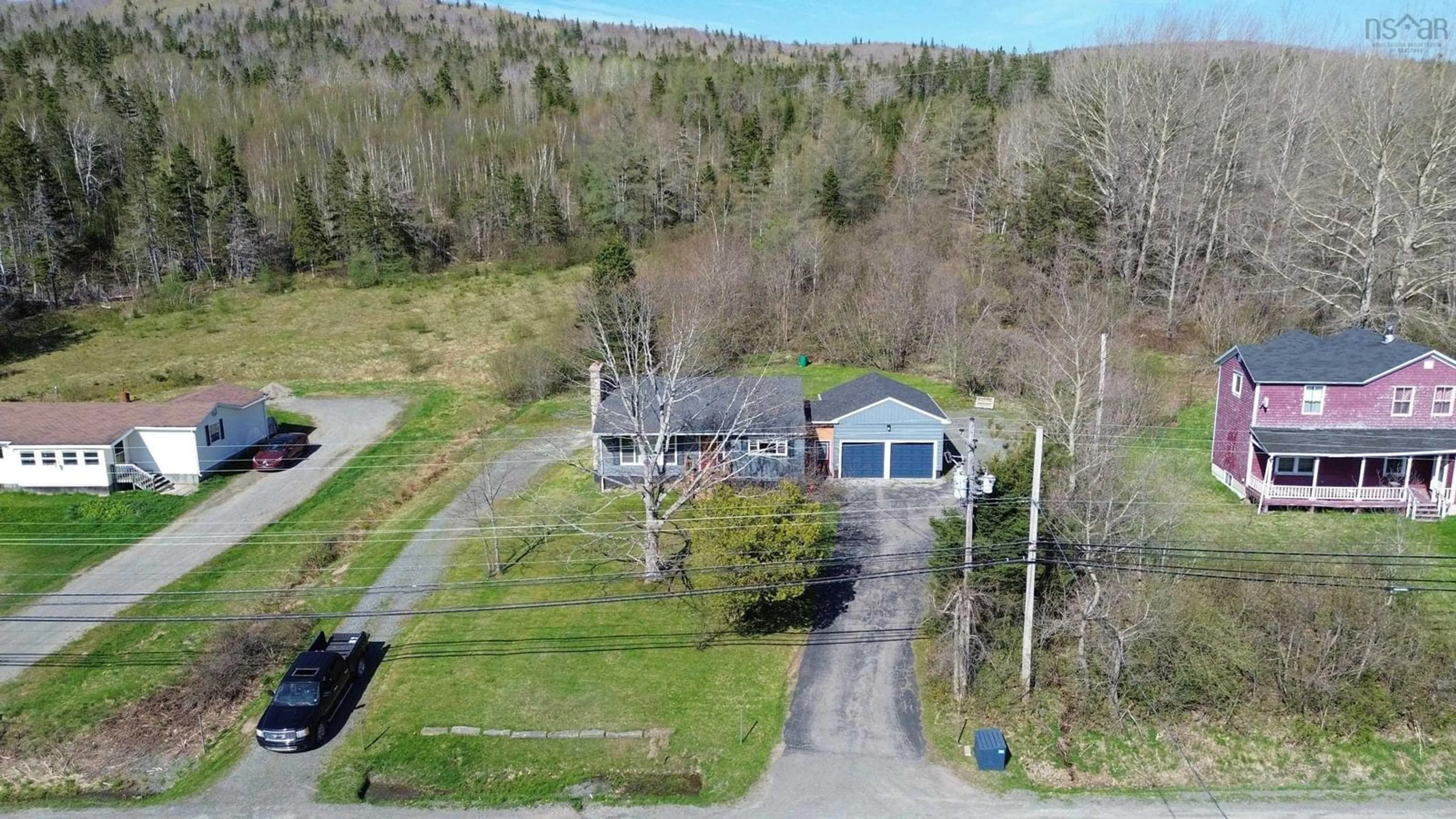 A pic from outside/outdoor area/front of a property/back of a property/a pic from drone, unknown for 280 Highway 252, Churchview Nova Scotia B0E 3M0