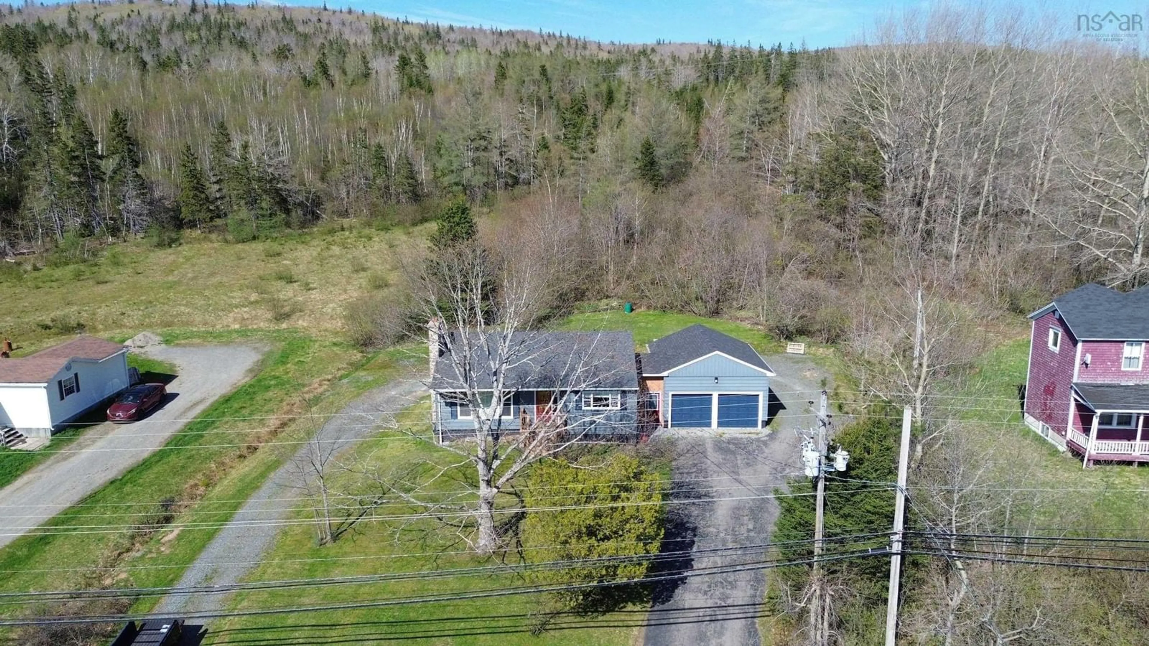 A pic from outside/outdoor area/front of a property/back of a property/a pic from drone, unknown for 280 Highway 252, Churchview Nova Scotia B0E 3M0