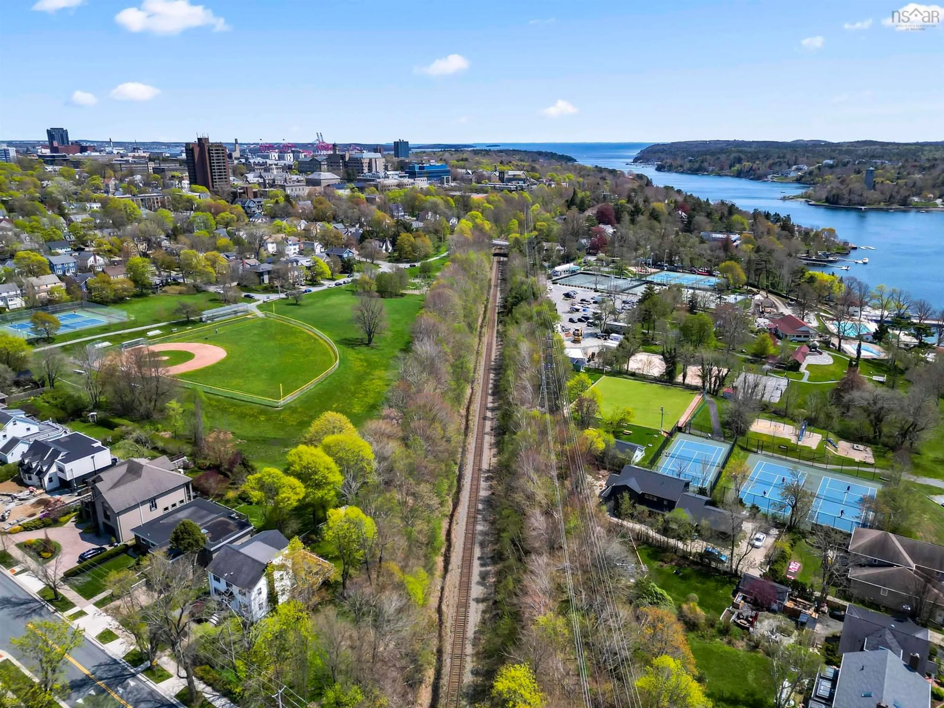 A pic from outside/outdoor area/front of a property/back of a property/a pic from drone, water/lake/river/ocean view for 1731 Dunvegan Dr, Halifax Nova Scotia B3H 4G2