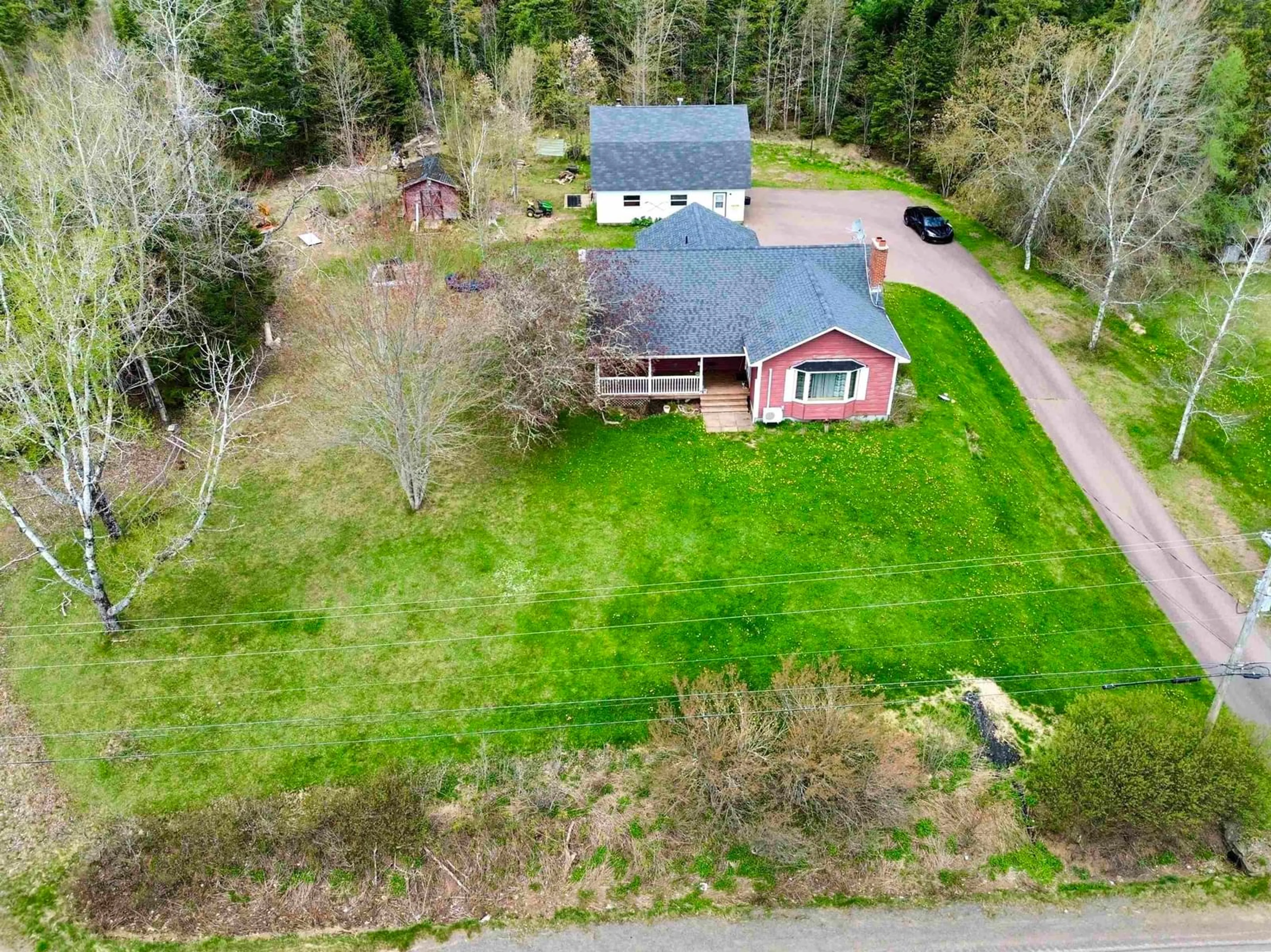 A pic from outside/outdoor area/front of a property/back of a property/a pic from drone, unknown for 8675 2 Hwy, Southampton Nova Scotia B0M 1W0