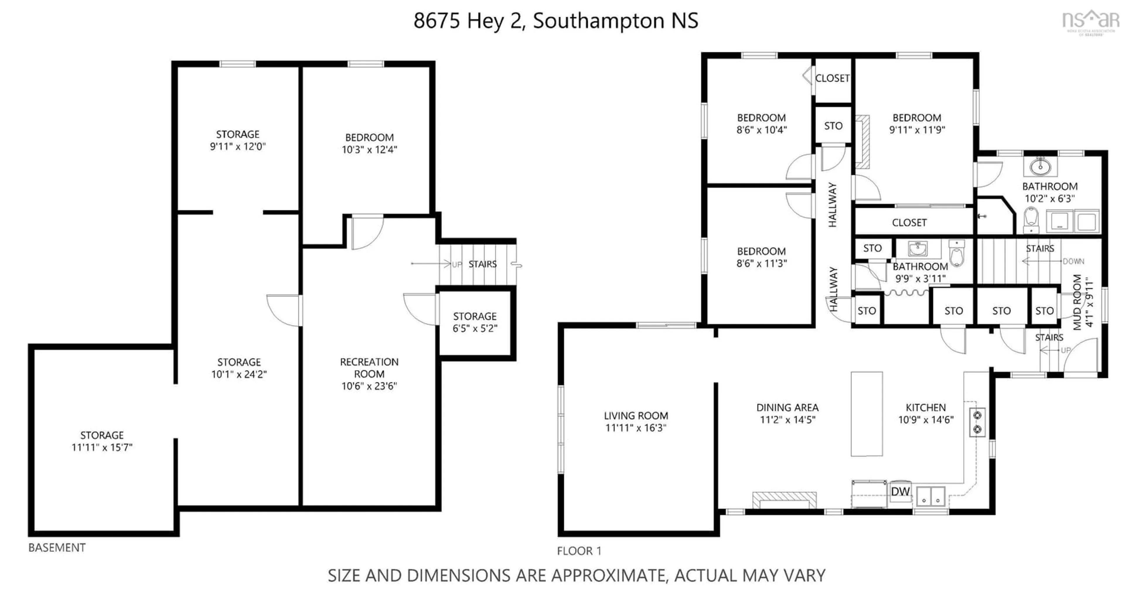Floor plan for 8675 2 Hwy, Southampton Nova Scotia B0M 1W0