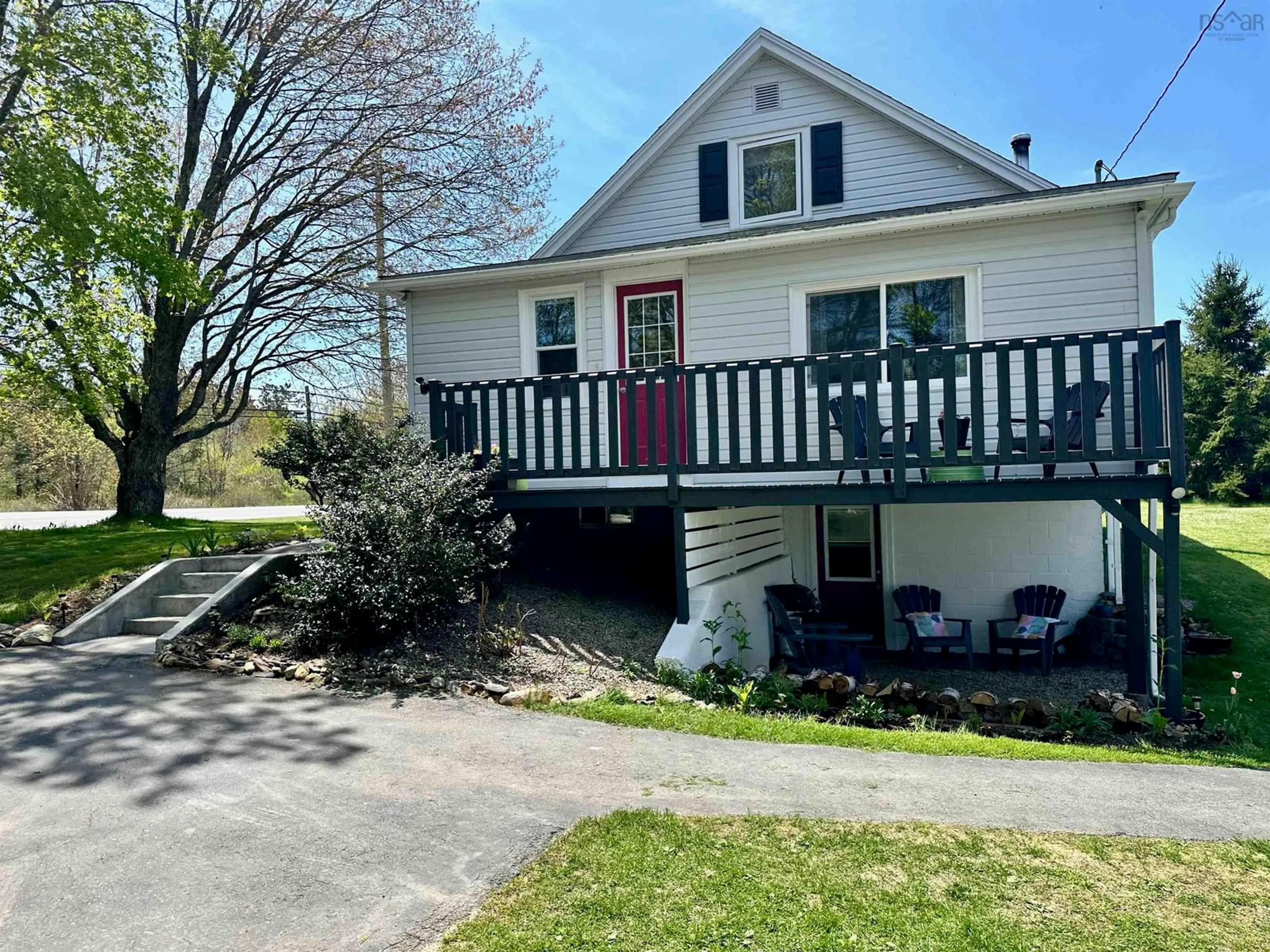 A pic from outside/outdoor area/front of a property/back of a property/a pic from drone, street for 15498 Highway 3 Hwy, Hebbville Nova Scotia B4V 6X6