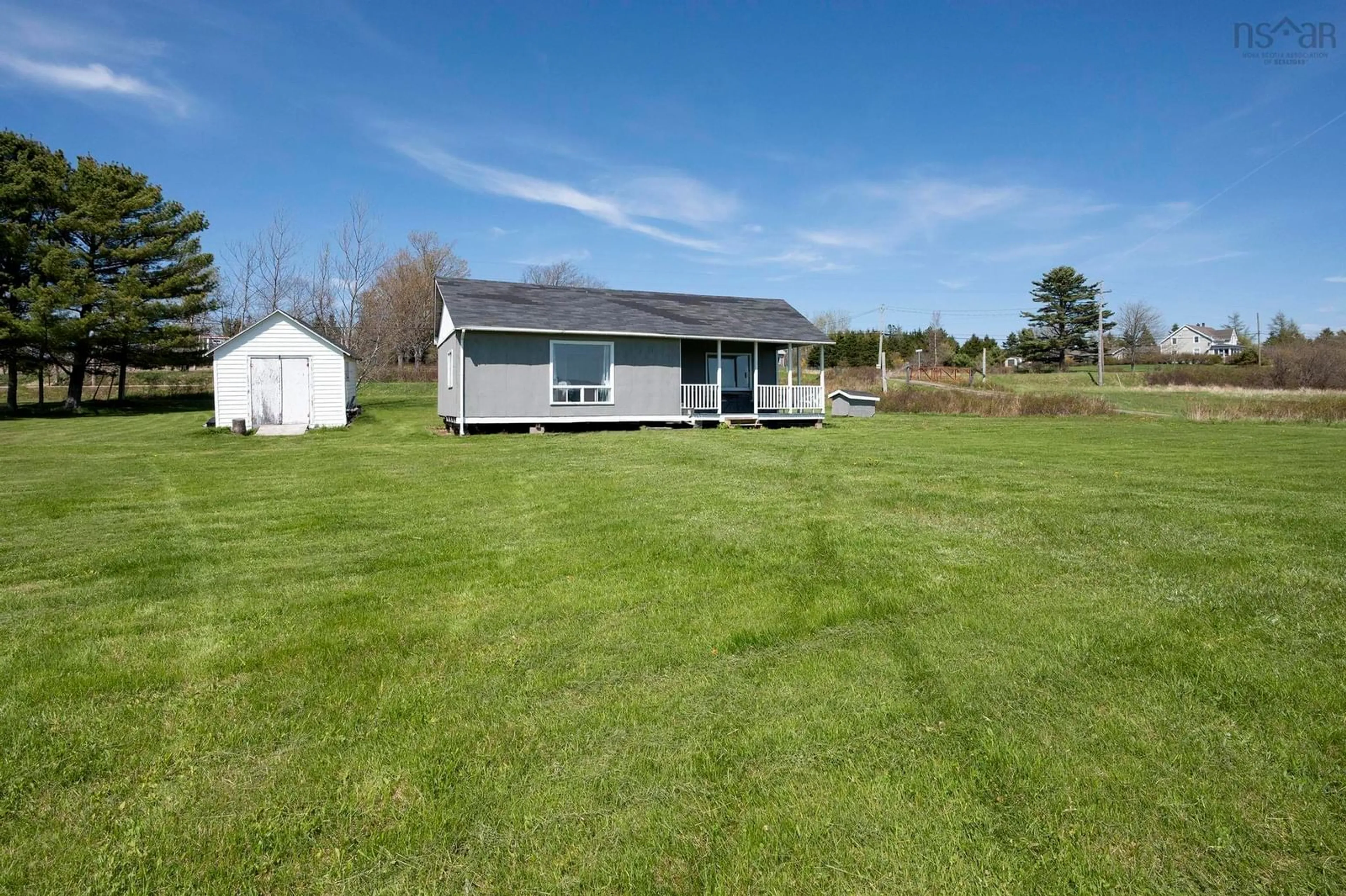 A pic from outside/outdoor area/front of a property/back of a property/a pic from drone, water/lake/river/ocean view for 432 Hwy 2, Lower Five Islands Nova Scotia B0M 1N0