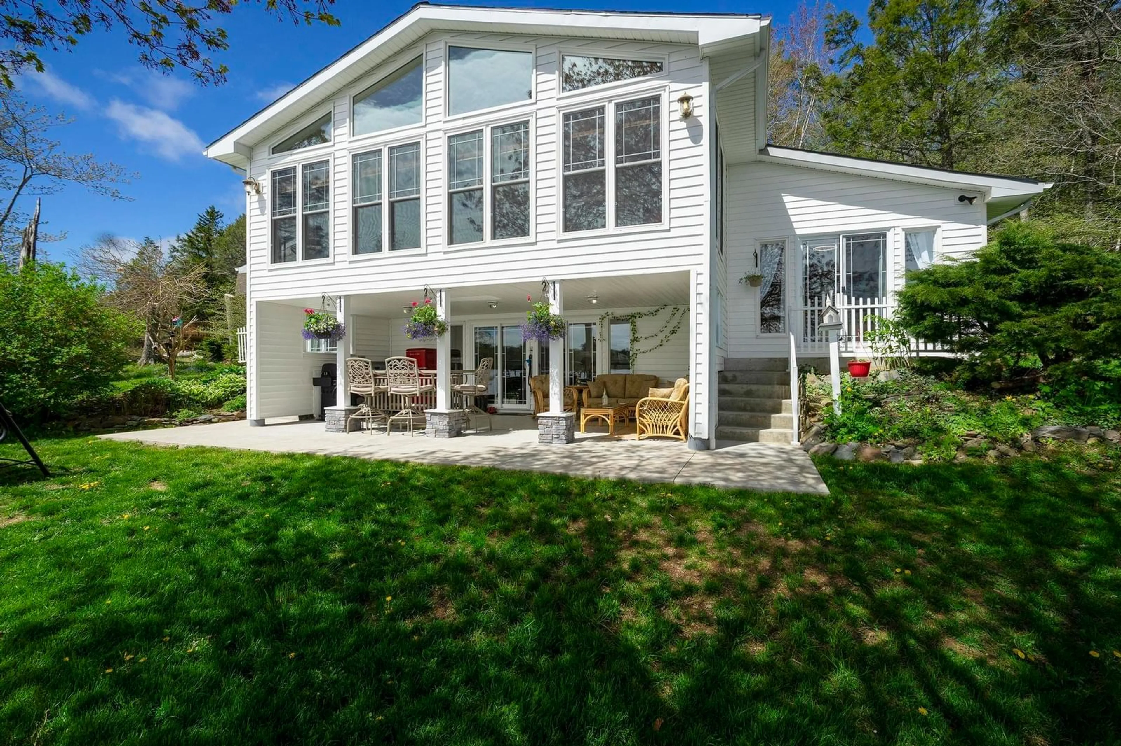 Home with vinyl exterior material, water/lake/river/ocean view for 105 Haines Rd, North Range Nova Scotia B0W 1H0