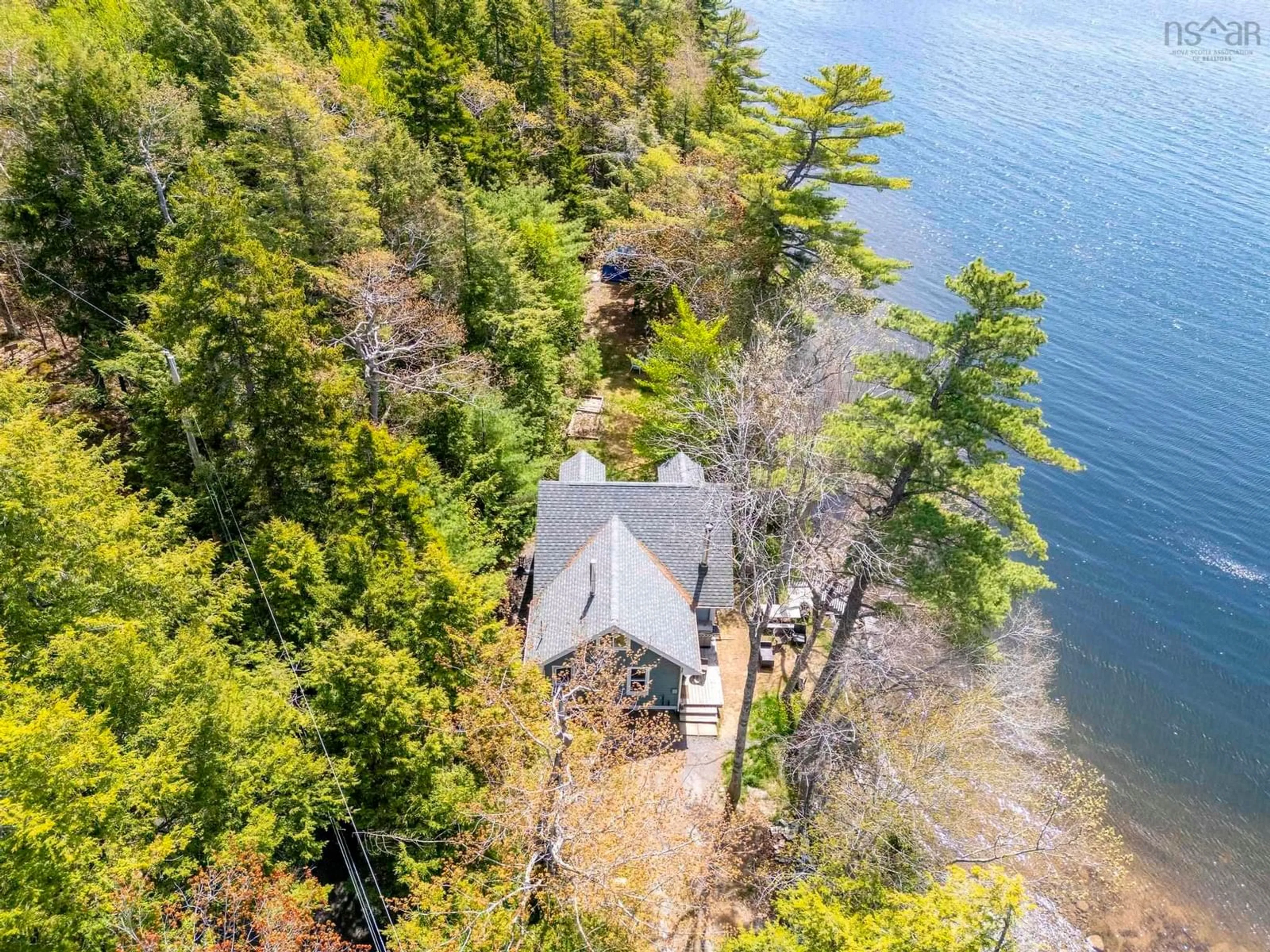 A pic from outside/outdoor area/front of a property/back of a property/a pic from drone, water/lake/river/ocean view for 323 Turtle Cove Road, Middle New Cornwall Nova Scotia B0J 2E0