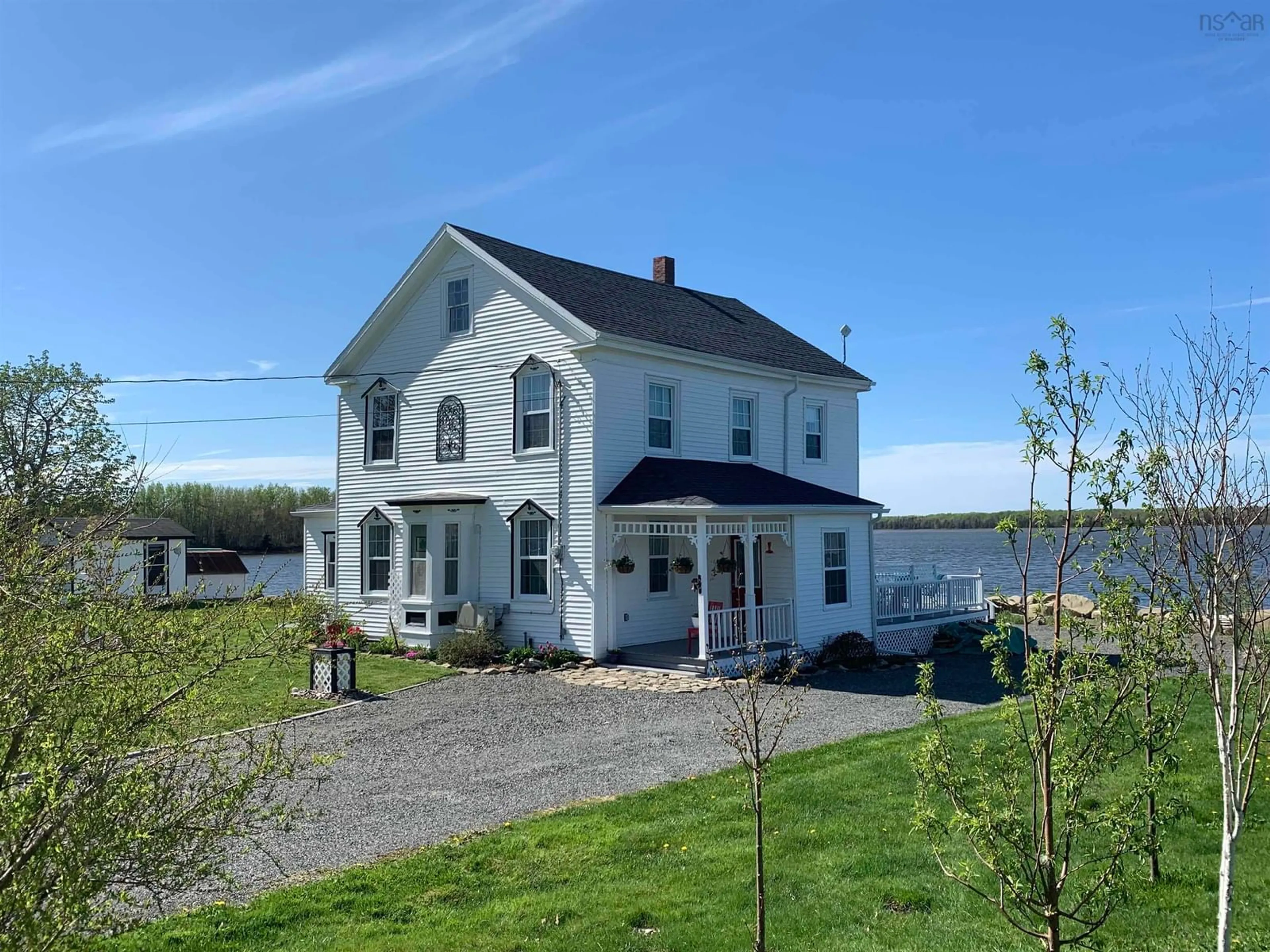 A pic from outside/outdoor area/front of a property/back of a property/a pic from drone, building for 13291 Highway 6, Wallace Bridge Nova Scotia B0K 1Y0