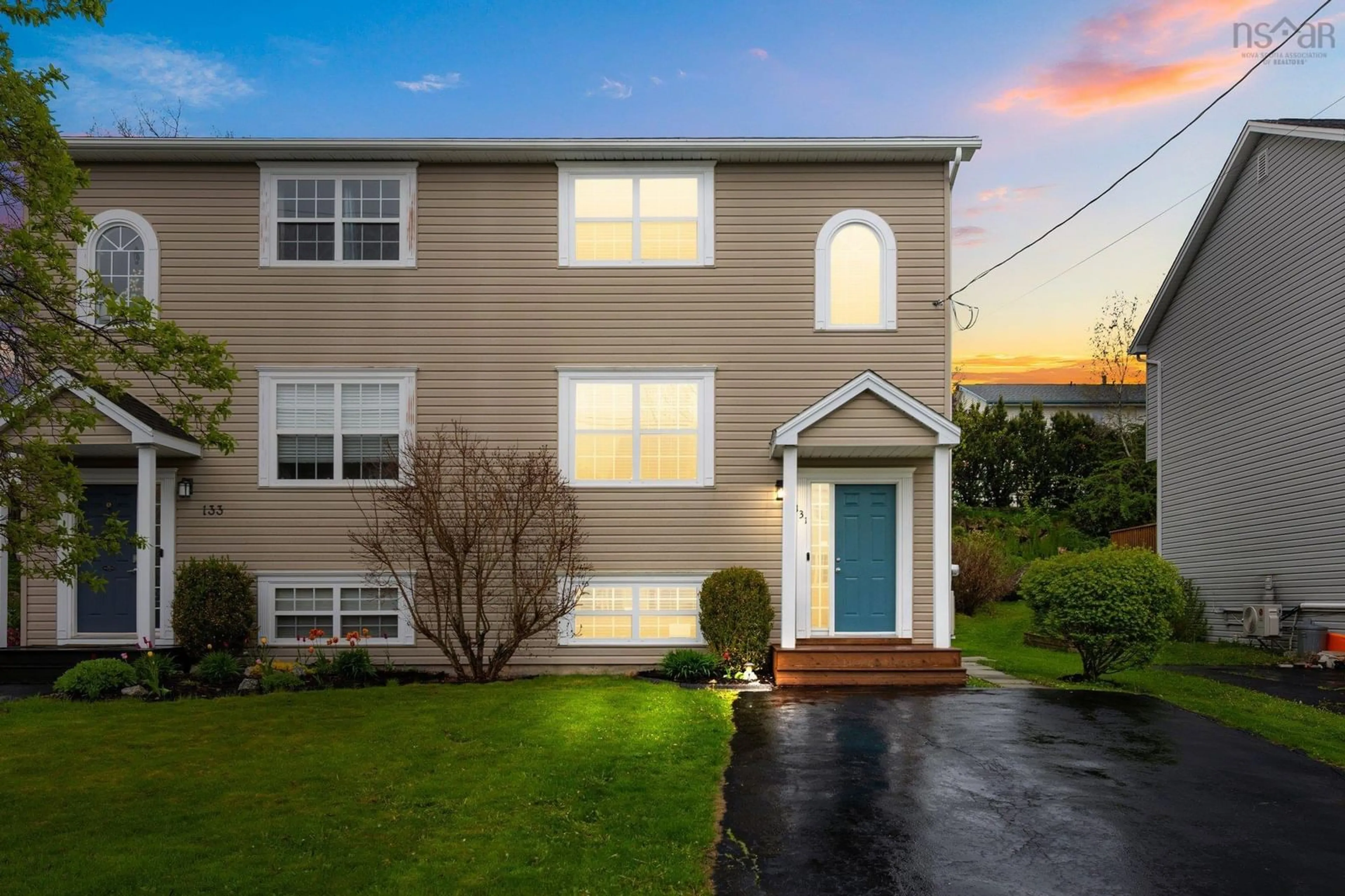 Home with vinyl exterior material, street for 131 North Green Rd, Lakeside Nova Scotia B3T 2L6