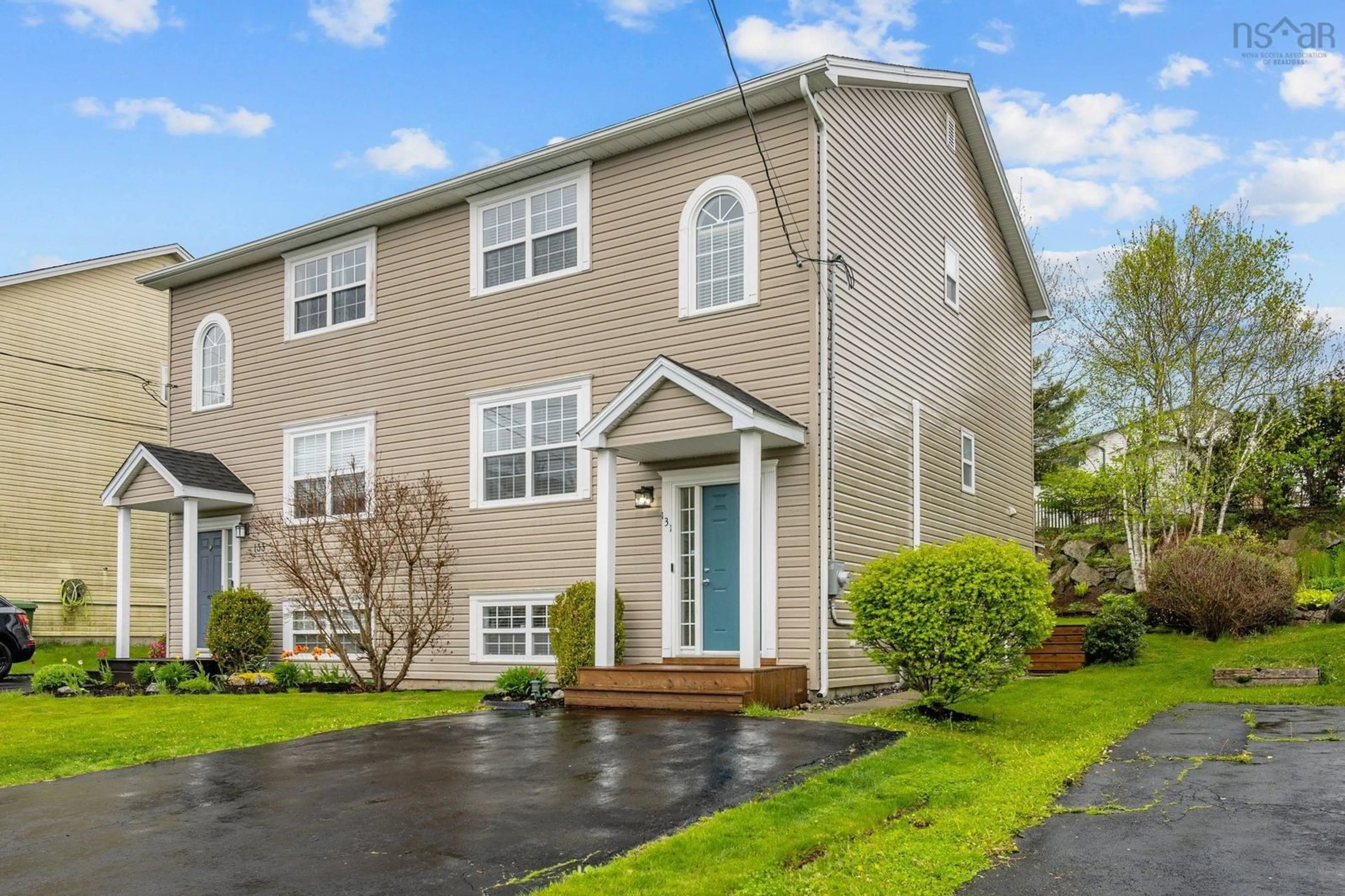 Home with vinyl exterior material, street for 131 North Green Rd, Lakeside Nova Scotia B3T 2L6