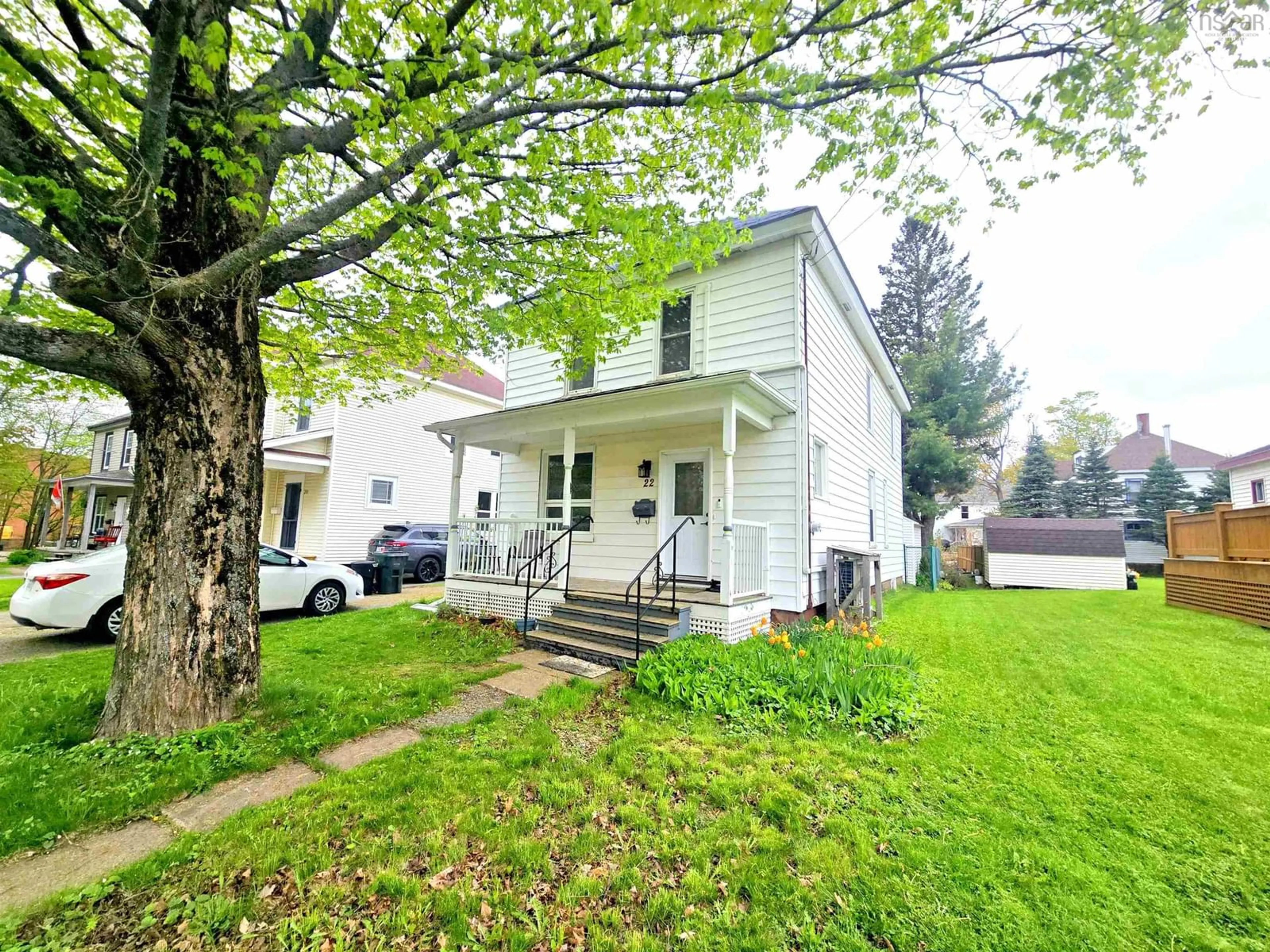 A pic from outside/outdoor area/front of a property/back of a property/a pic from drone, street for 22 Agnew St, Amherst Nova Scotia B4H 2B6
