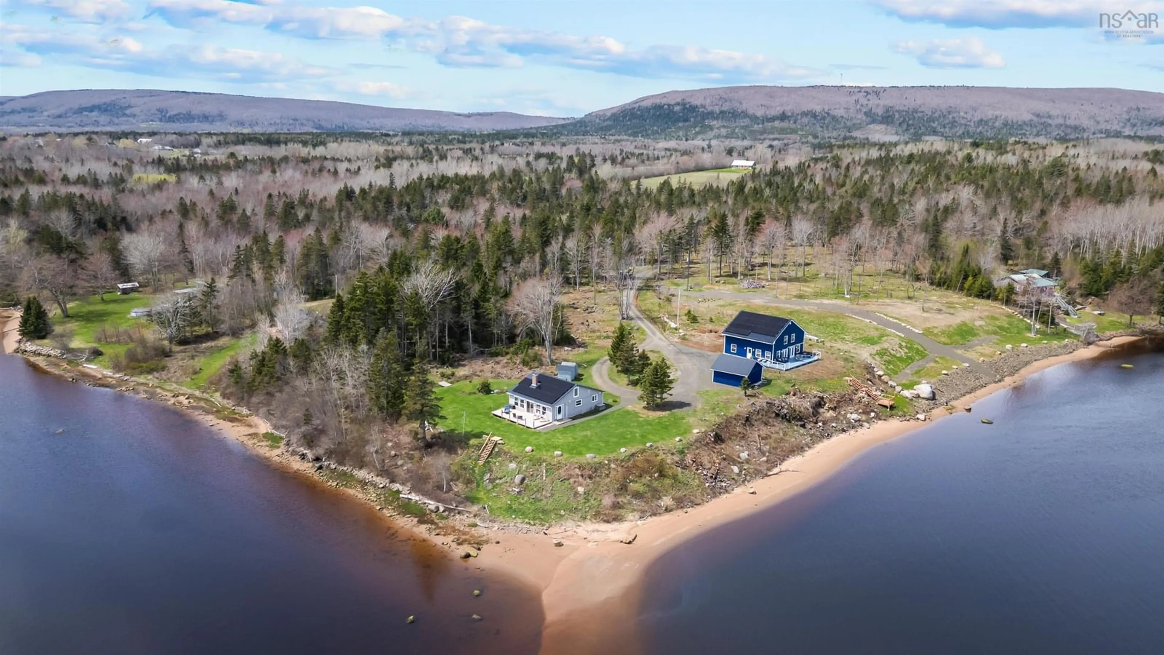 A pic from outside/outdoor area/front of a property/back of a property/a pic from drone, water/lake/river/ocean view for 6 Massachusetts Rd, Granville Centre Nova Scotia B0S 1A0