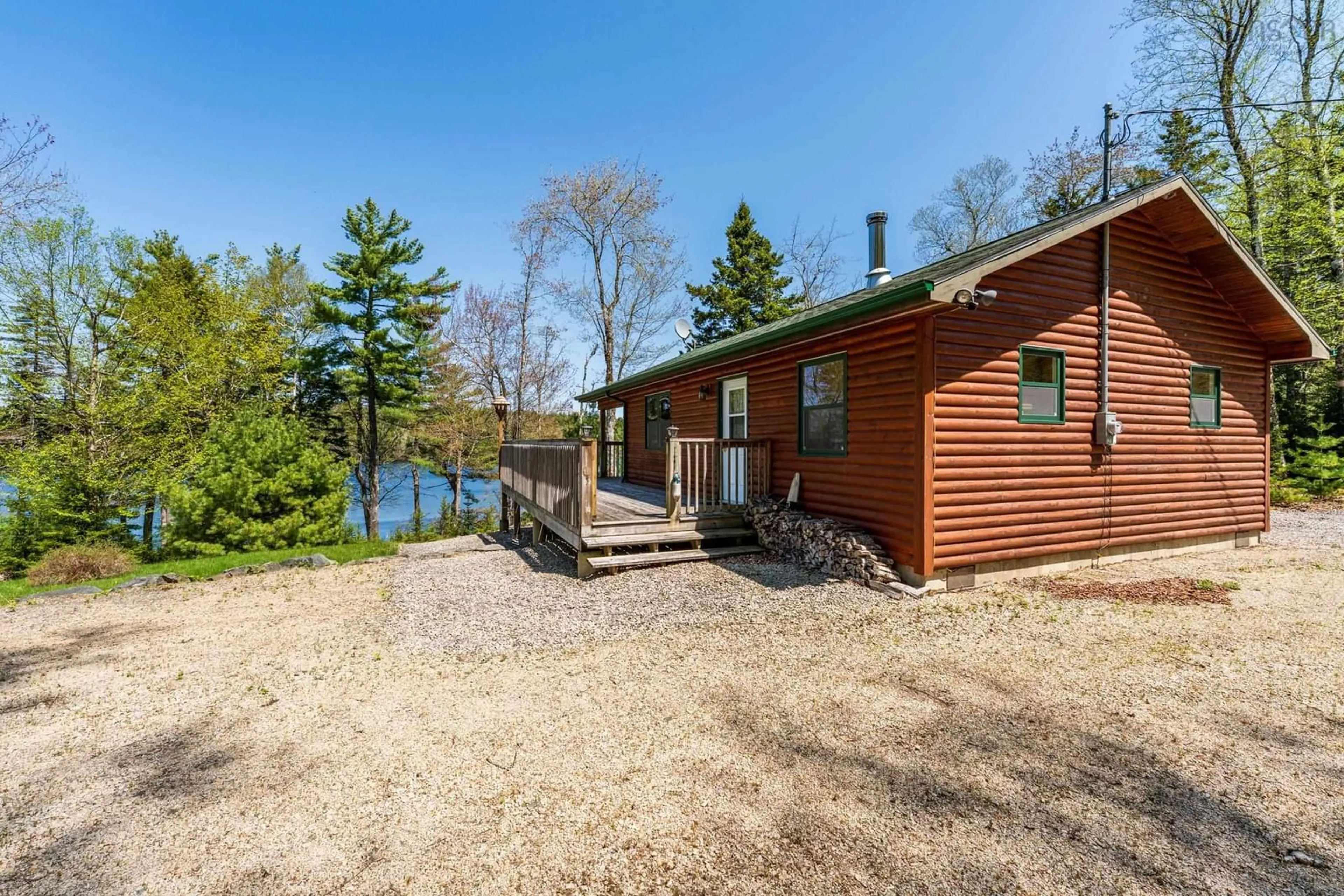 Patio, water/lake/river/ocean view for 218 Little Halfway Lake Rd, Kemptville Nova Scotia B5A 5P4
