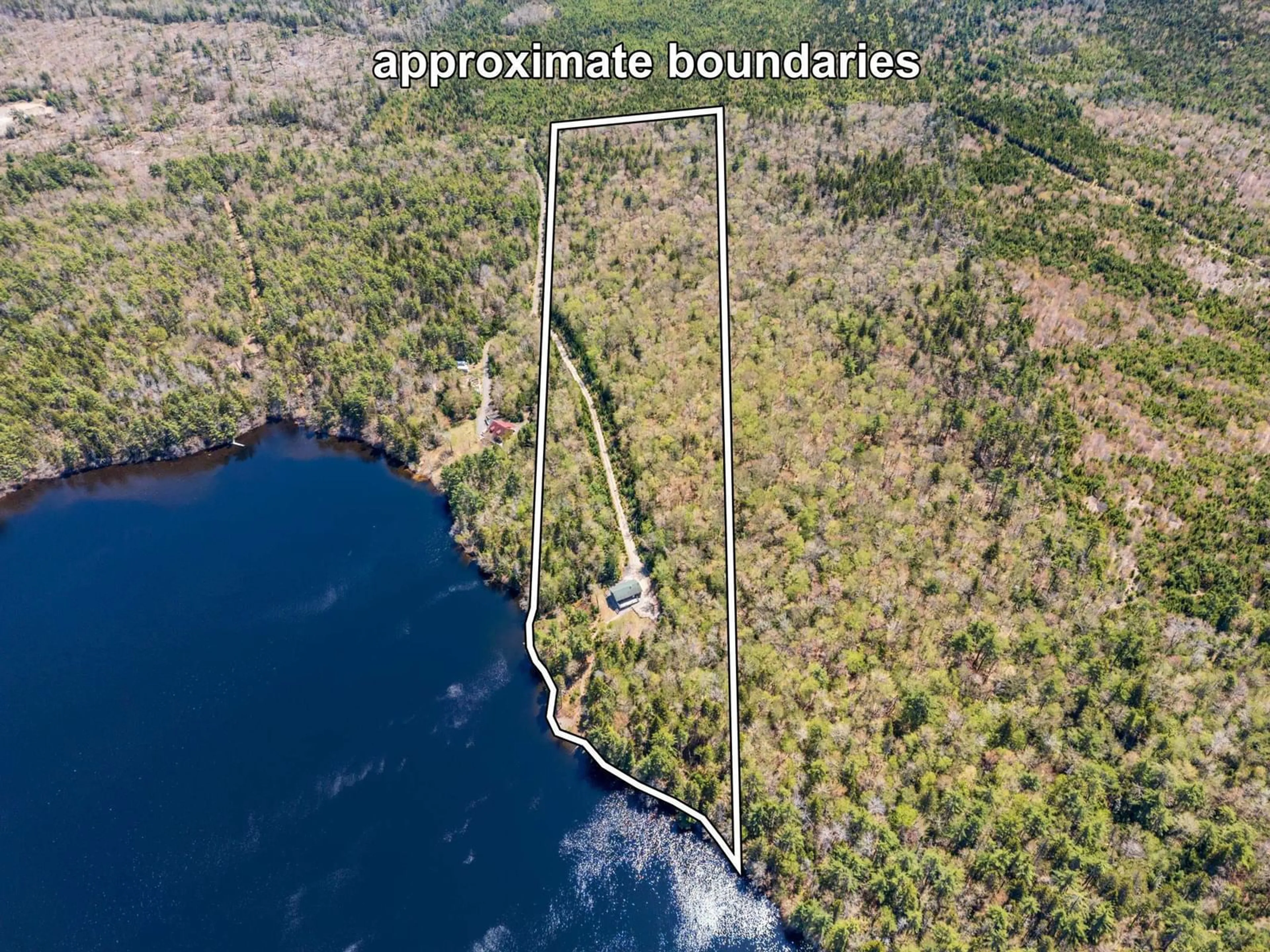 A pic from outside/outdoor area/front of a property/back of a property/a pic from drone, water/lake/river/ocean view for 218 Little Halfway Lake Rd, Kemptville Nova Scotia B5A 5P4