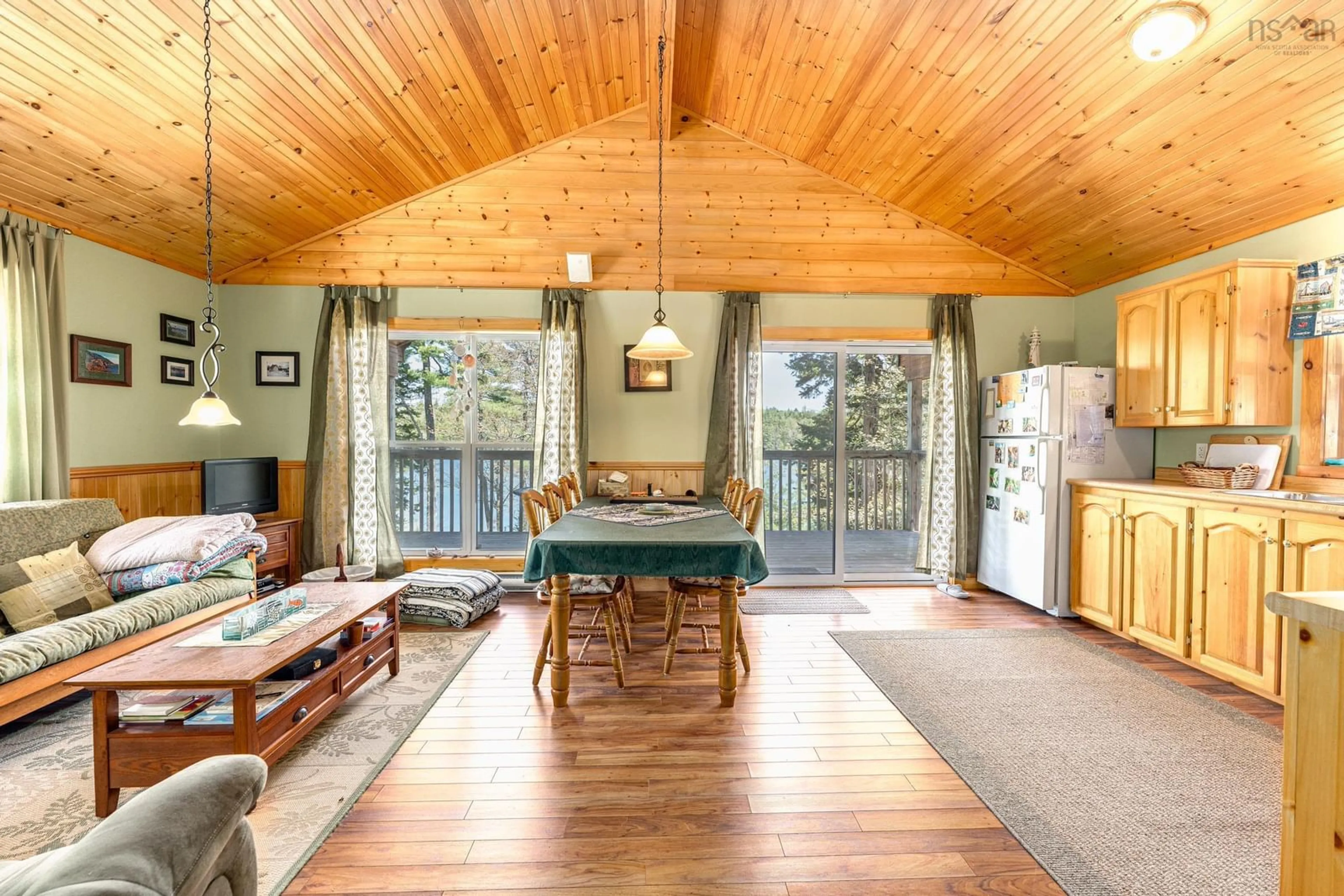 Dining room, wood/laminate floor for 218 Little Halfway Lake Rd, Kemptville Nova Scotia B5A 5P4