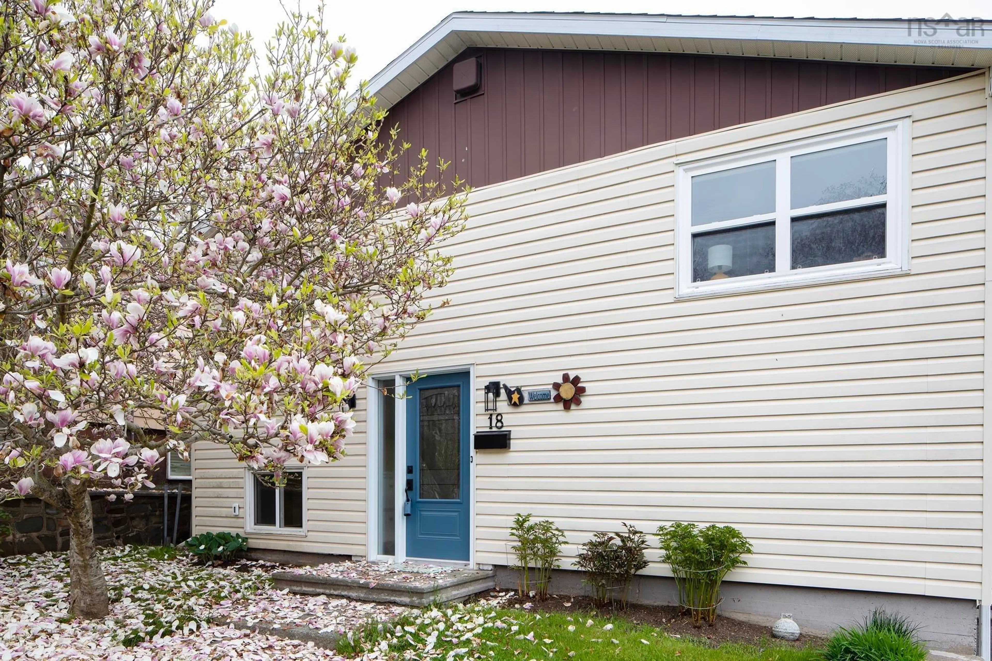 Home with vinyl exterior material, street for 18 Belmont Ave, Woodside Nova Scotia B2W 1E5