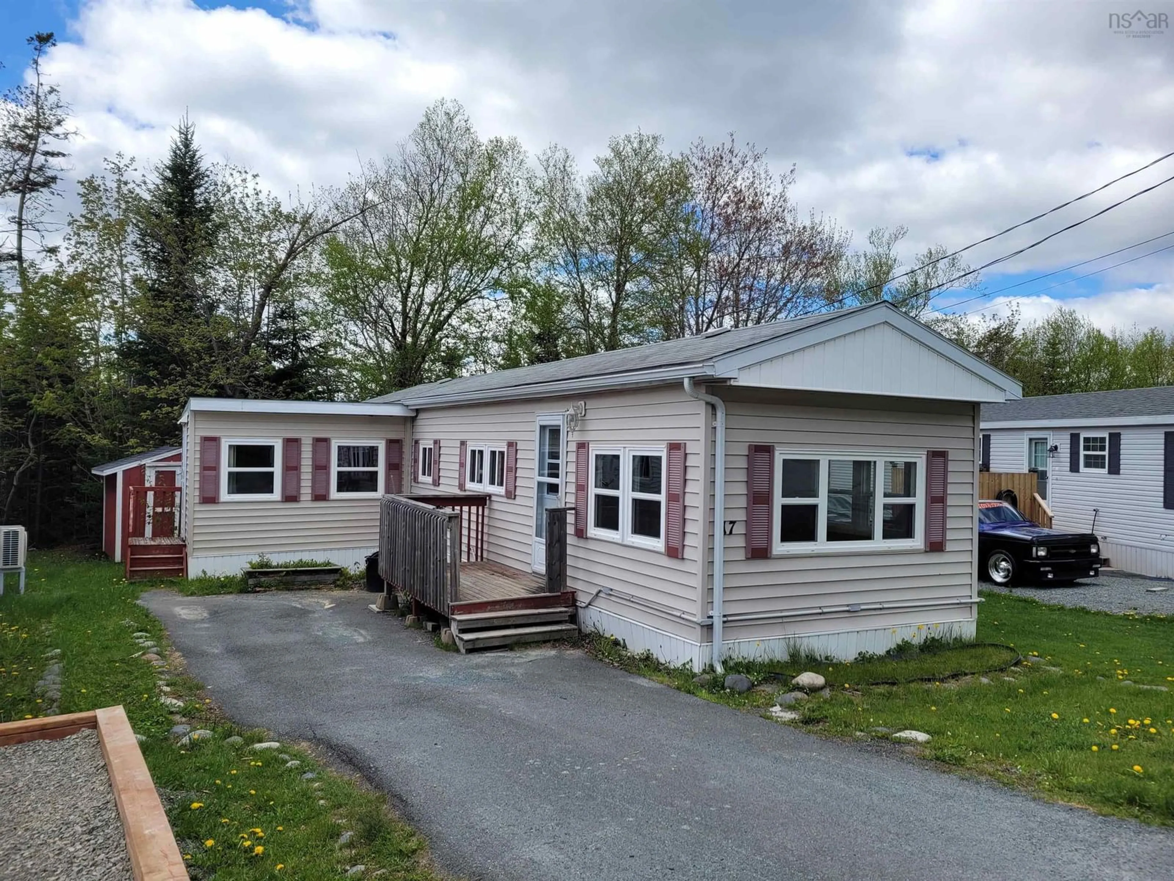 Home with vinyl exterior material, street for 17 Snow White Dr, Lake Echo Nova Scotia B3E 1C5
