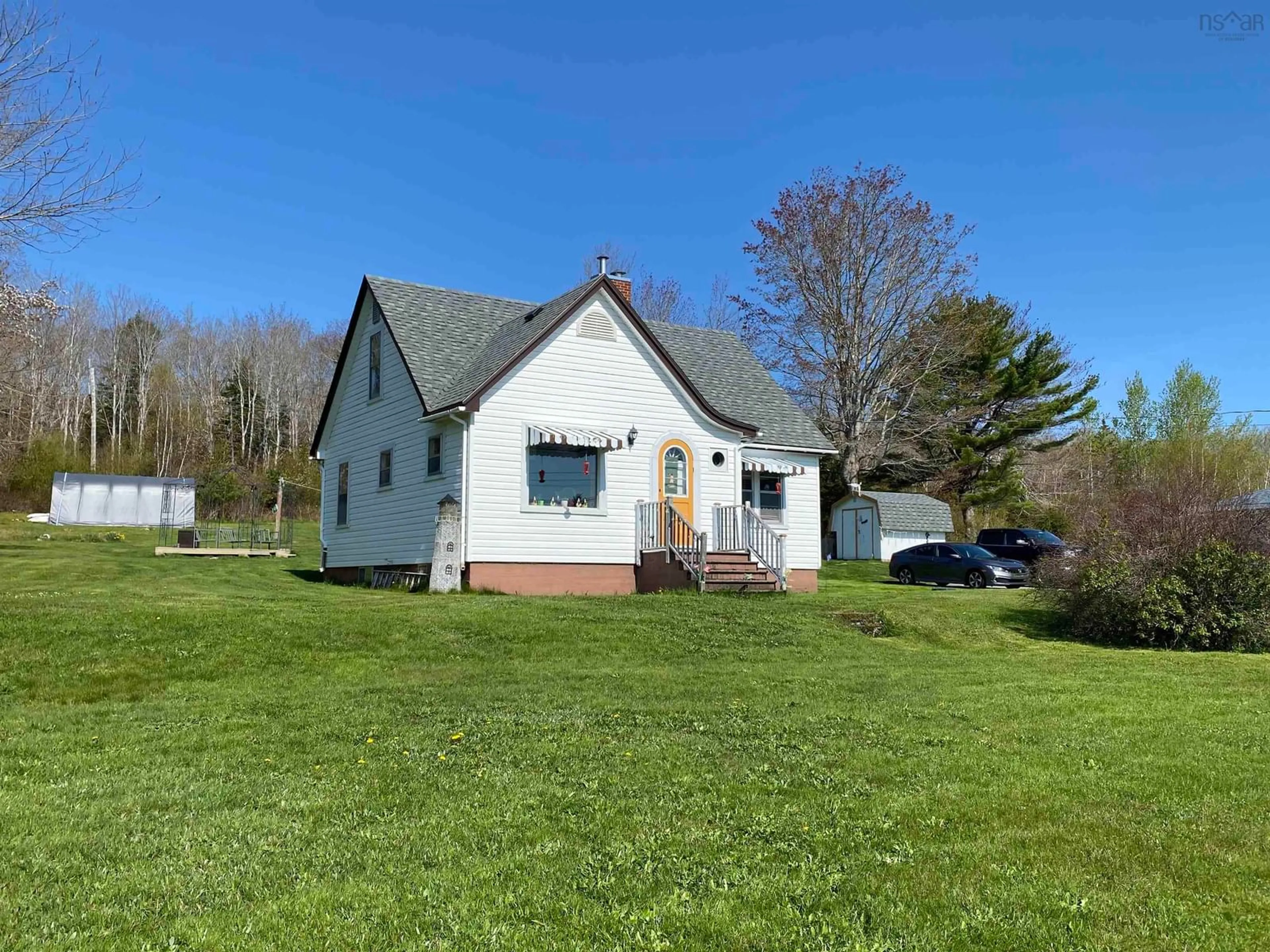 A pic from outside/outdoor area/front of a property/back of a property/a pic from drone, unknown for 8394 Highway 3, Port Mouton Nova Scotia B0T 1T0