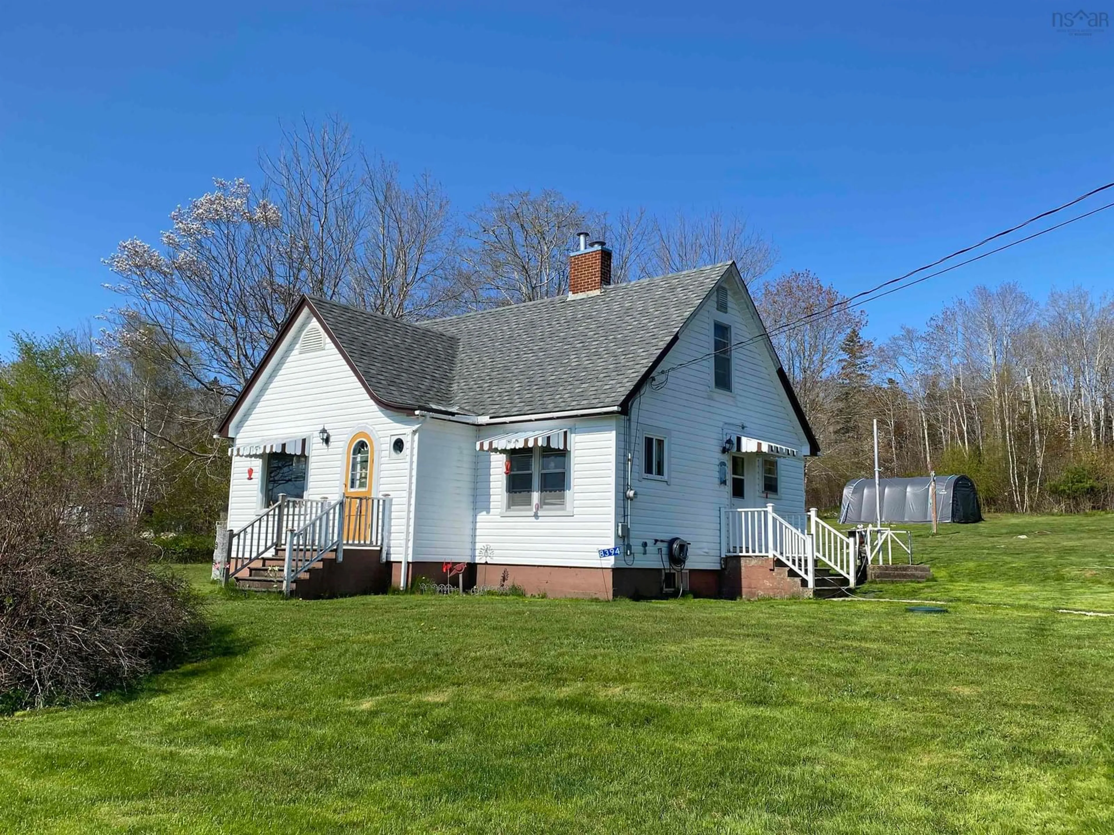 A pic from outside/outdoor area/front of a property/back of a property/a pic from drone, unknown for 8394 Highway 3, Port Mouton Nova Scotia B0T 1T0