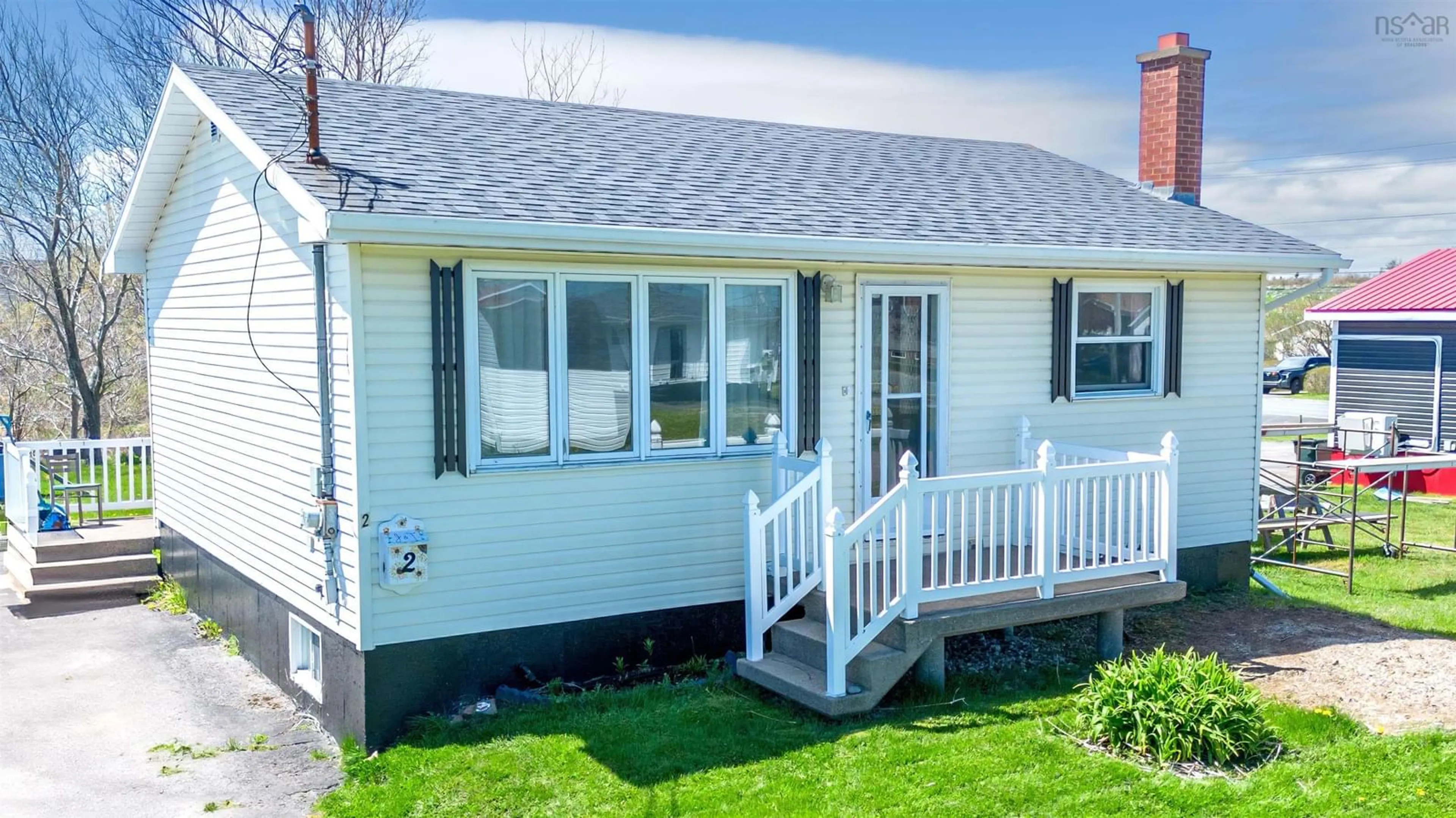 Home with vinyl exterior material, street for 2 Poloni Cres, Glace Bay Nova Scotia B1A 6G2