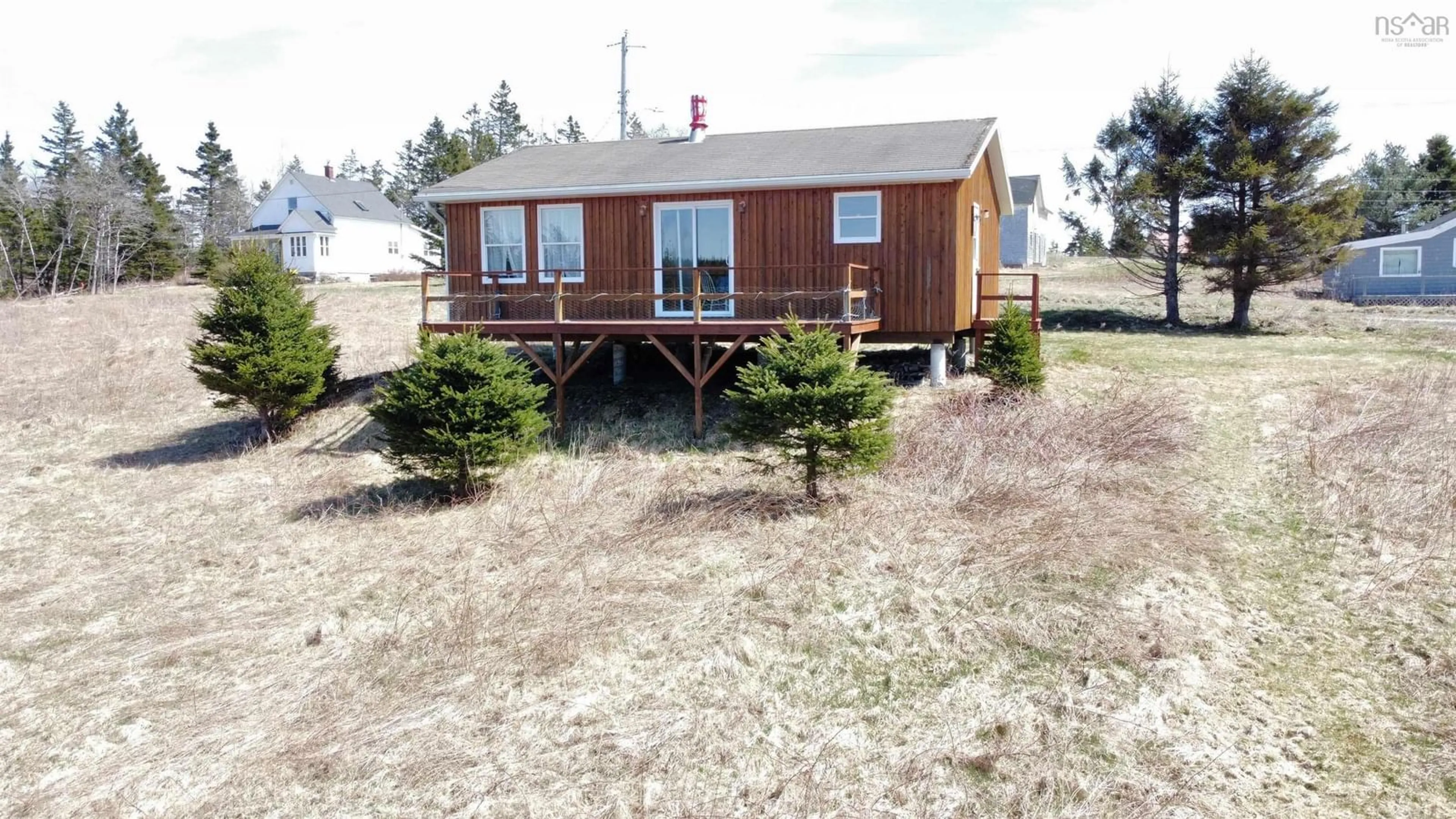 A pic from outside/outdoor area/front of a property/back of a property/a pic from drone, building for 52 Sonora Wharf Rd, Sonora Nova Scotia B0J 3C0