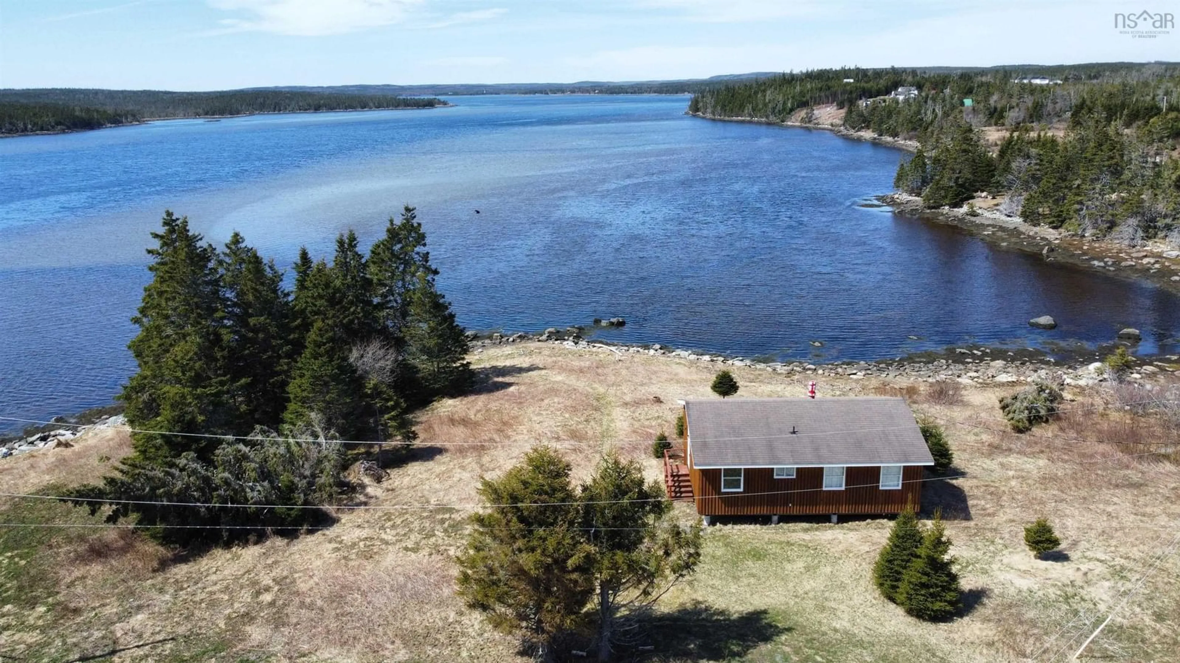 A pic from outside/outdoor area/front of a property/back of a property/a pic from drone, water/lake/river/ocean view for 52 Sonora Wharf Rd, Sonora Nova Scotia B0J 3C0