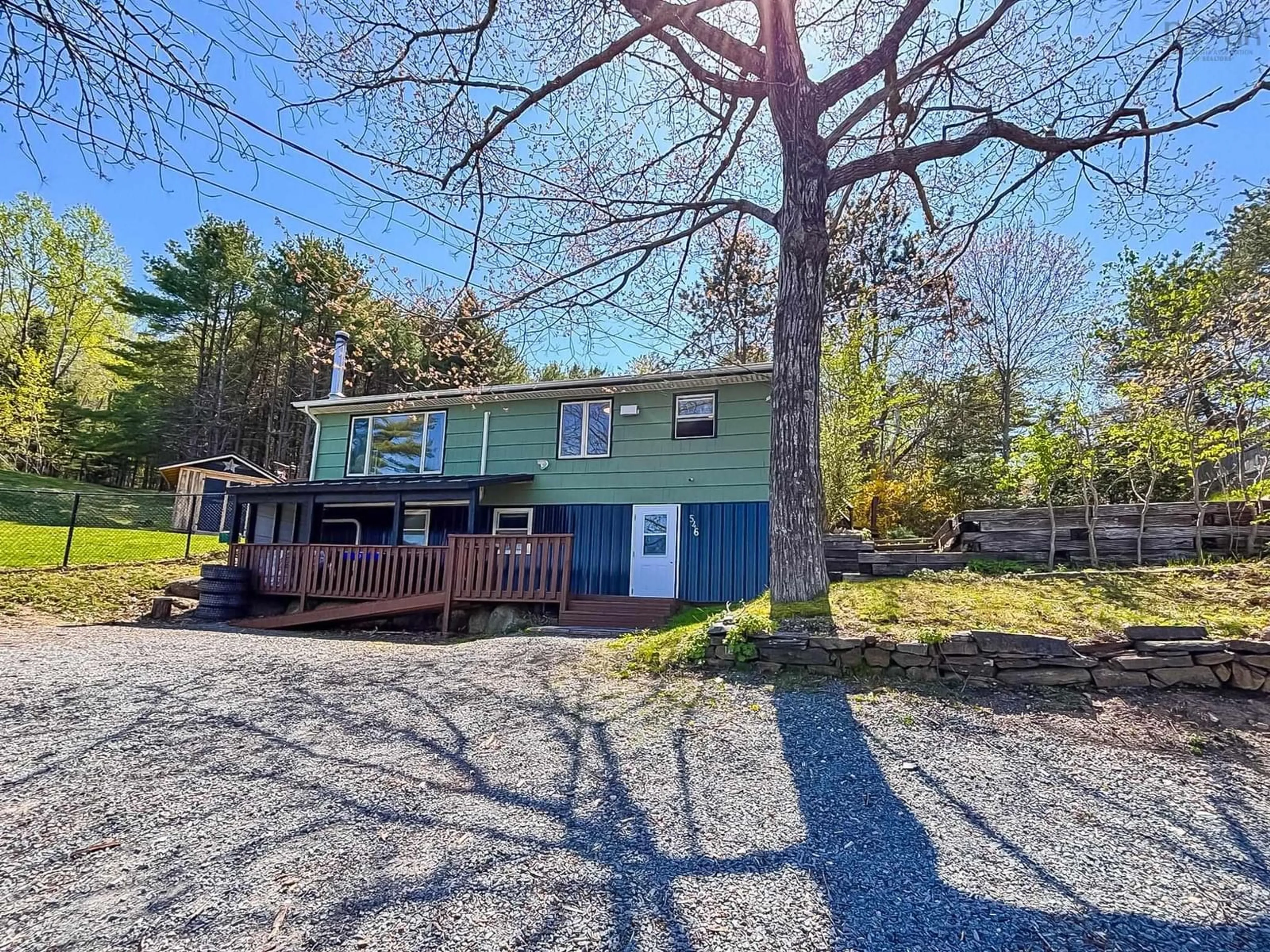 A pic from outside/outdoor area/front of a property/back of a property/a pic from drone, water/lake/river/ocean view for 546 Highway 331, Conquerall Bank Nova Scotia B4V 0H4