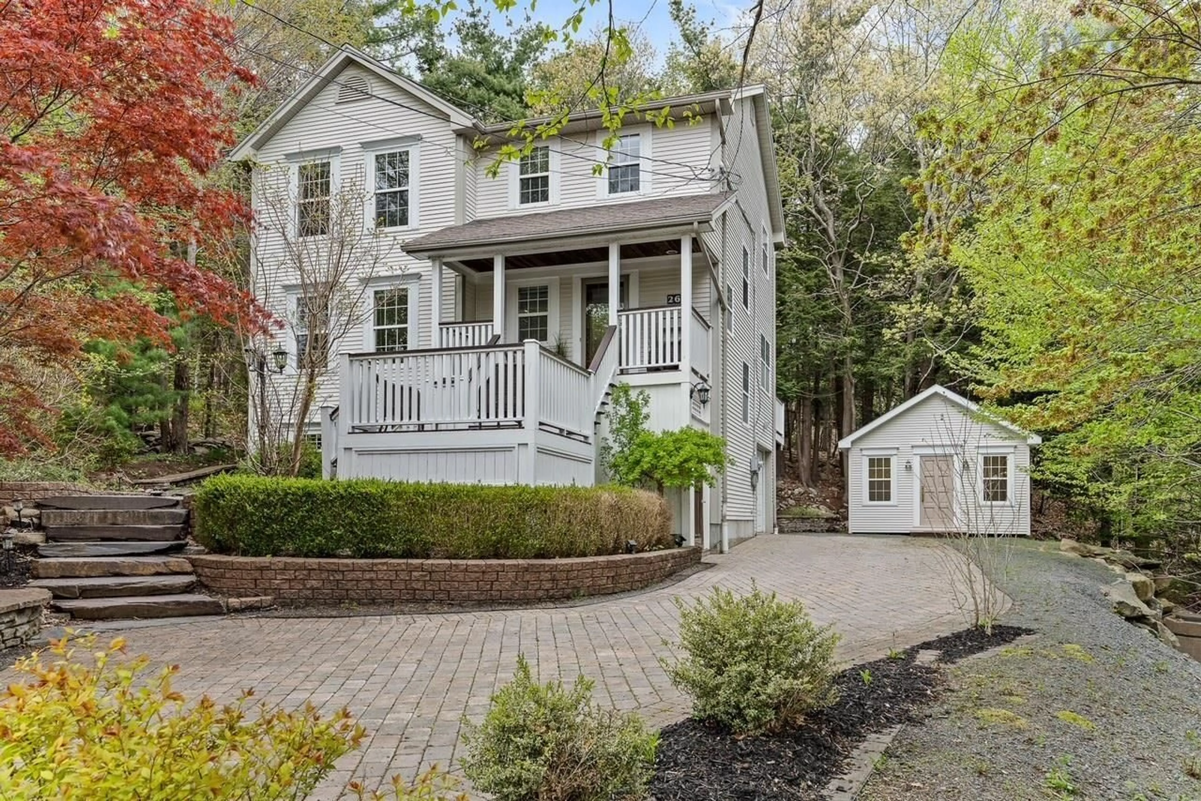Home with vinyl exterior material, street for 26 Centre St, Bedford Nova Scotia B4A 2B2