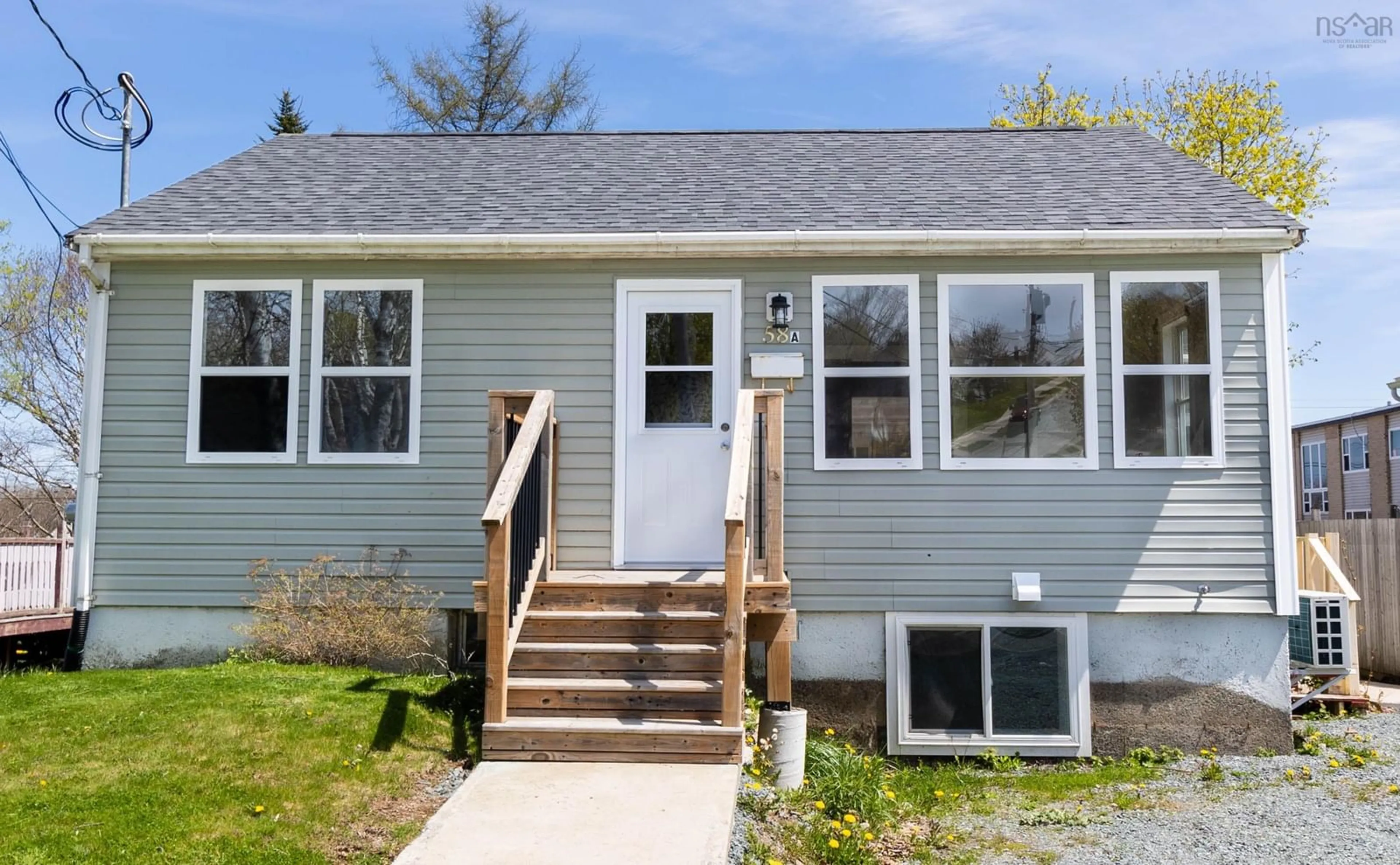 Home with vinyl exterior material, street for 58 Thornhill Dr, Spryfield Nova Scotia B3R 2B4