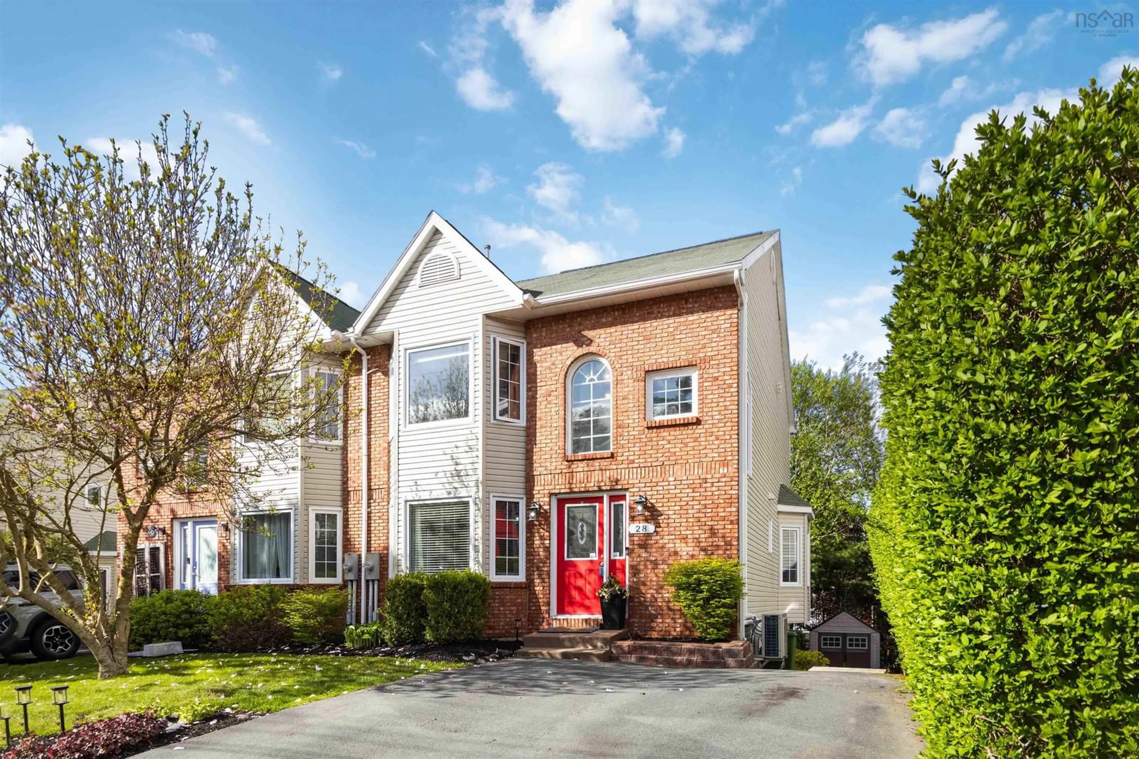 Home with brick exterior material, street for 28 Royal Masts Way, Bedford Nova Scotia B4A 4B1