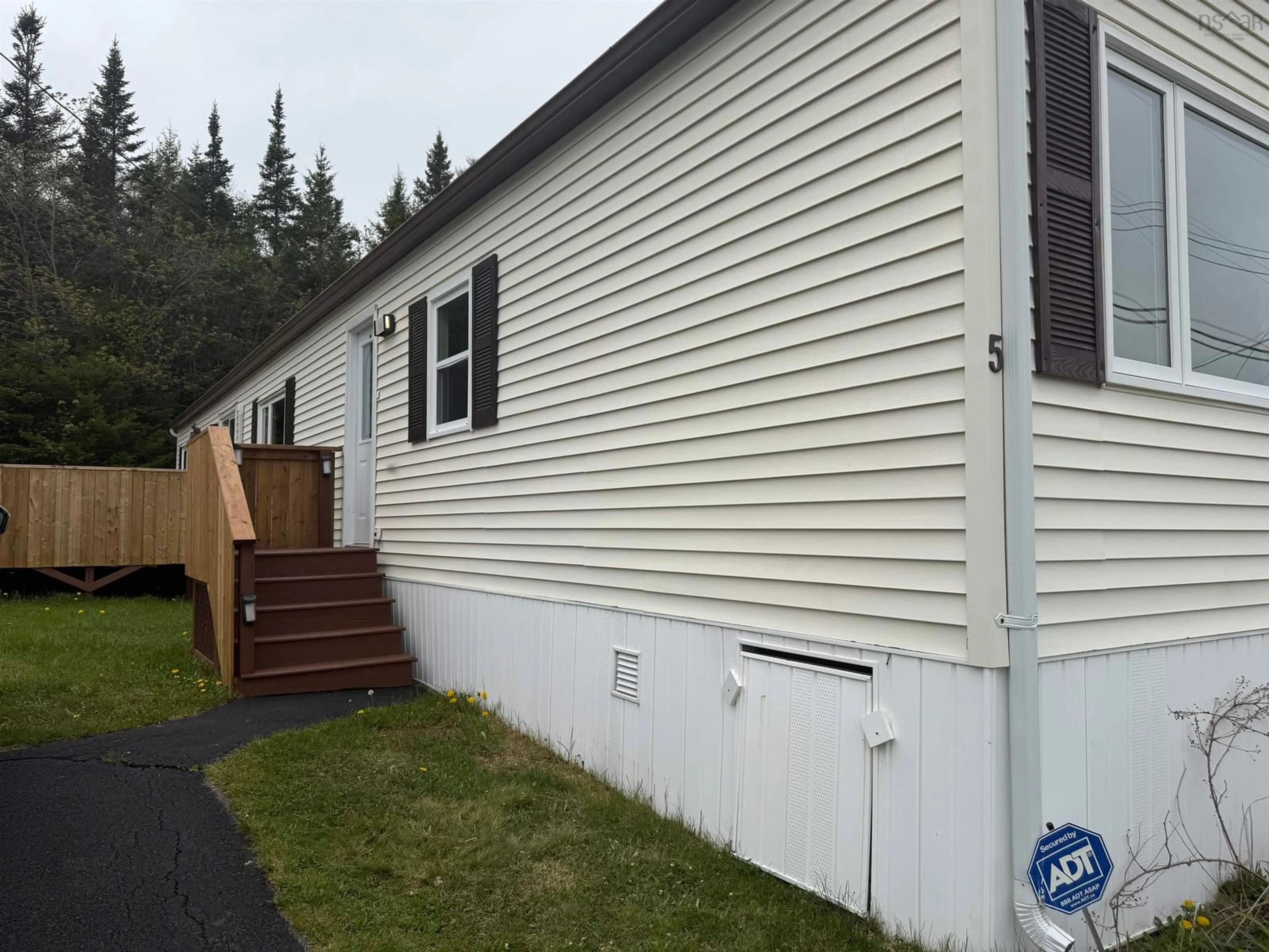 Home with vinyl exterior material, street for 5 Bumpy Lane, Lake Echo Nova Scotia B3E 1B9