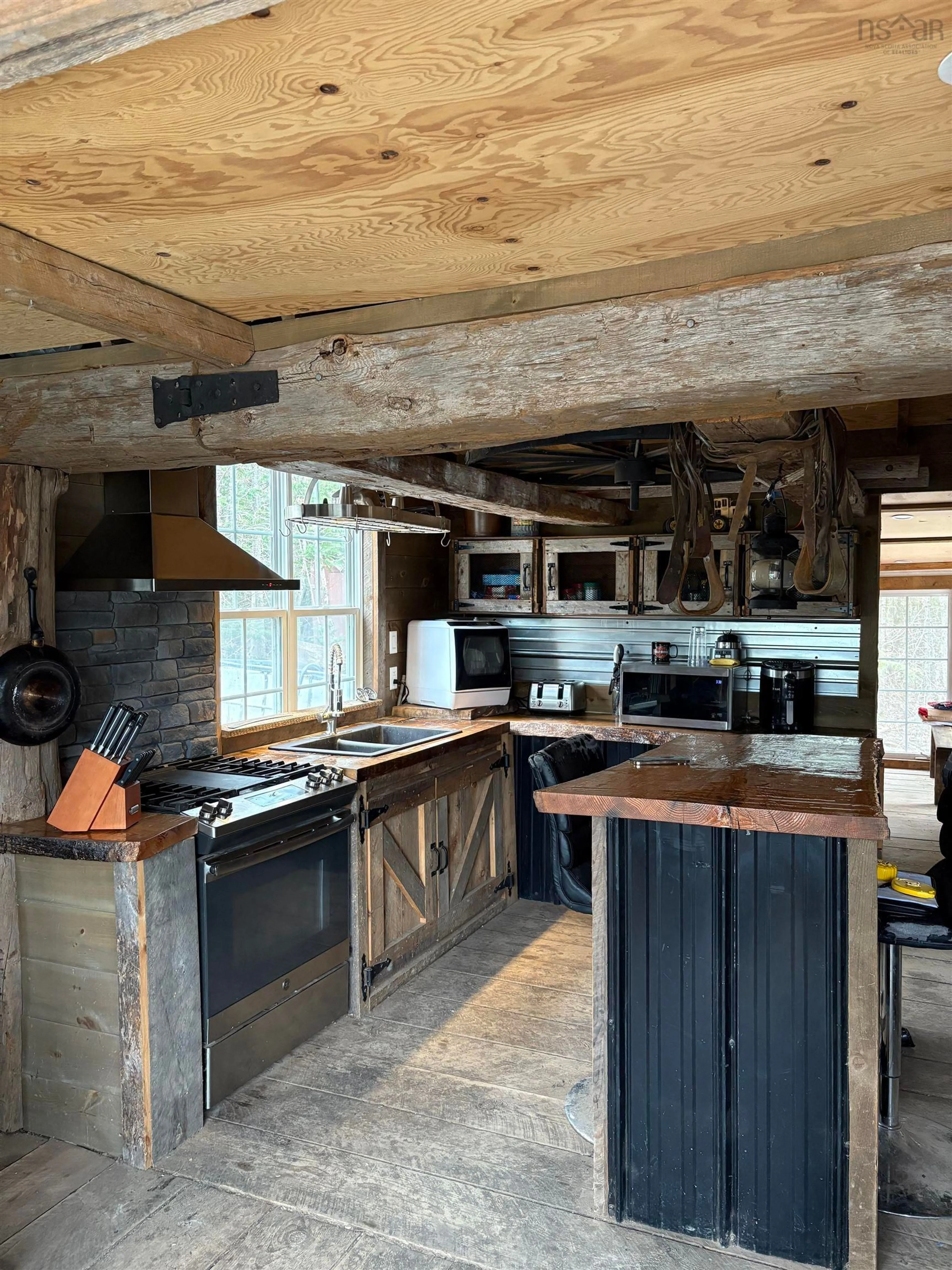 Rustic kitchen, unknown for 198 Alpine Dr, Wittenburg Nova Scotia B0N 2J0