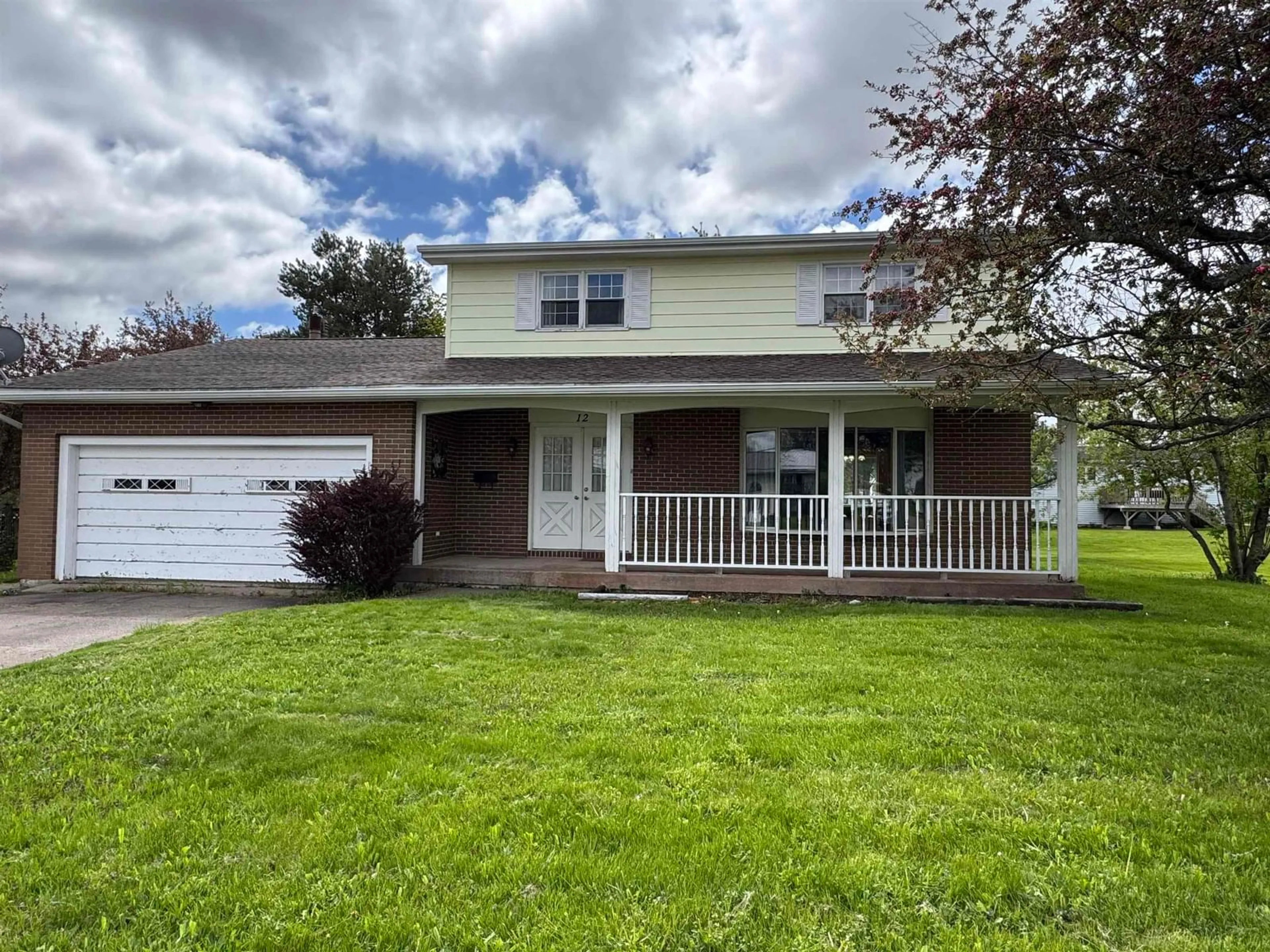 Home with vinyl exterior material, street for 12 Hickman Dr, Bible Hill Nova Scotia B2N 2Z3