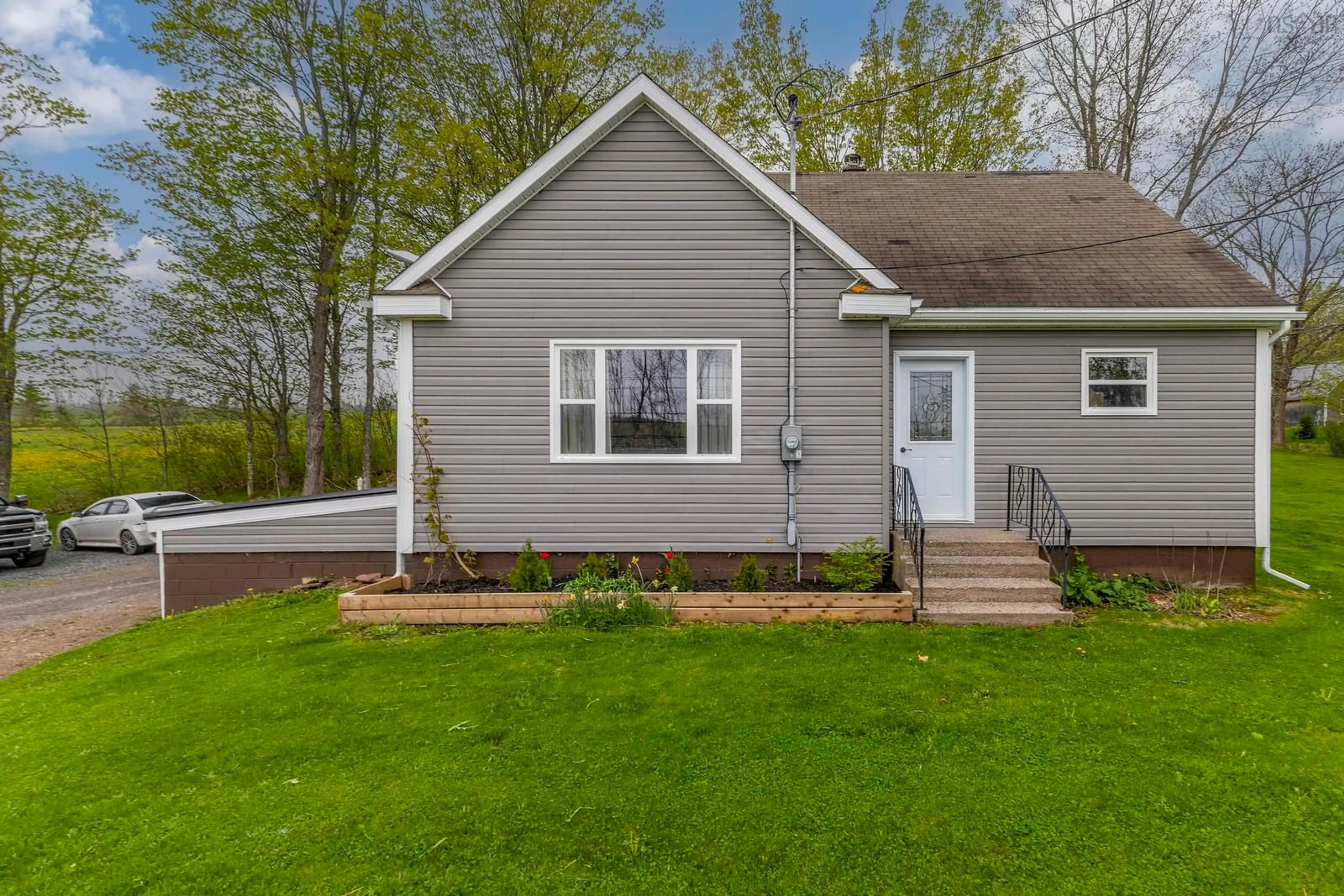 Home with vinyl exterior material, street for 3942 Scotsburn Rd, Scotsburn Nova Scotia B0K 1R0